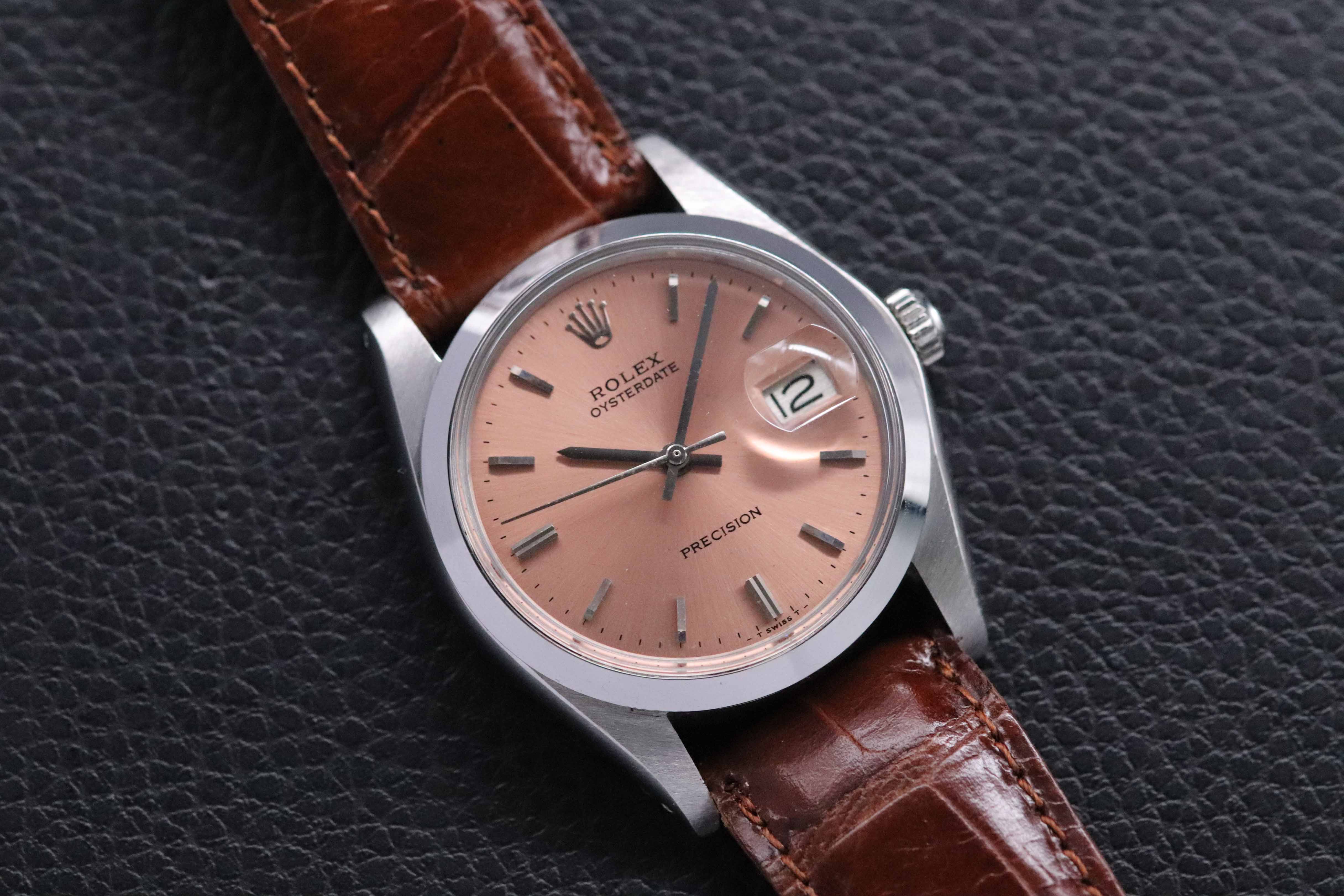 Rolex Oysterdate 6694 Pink Dial 1980