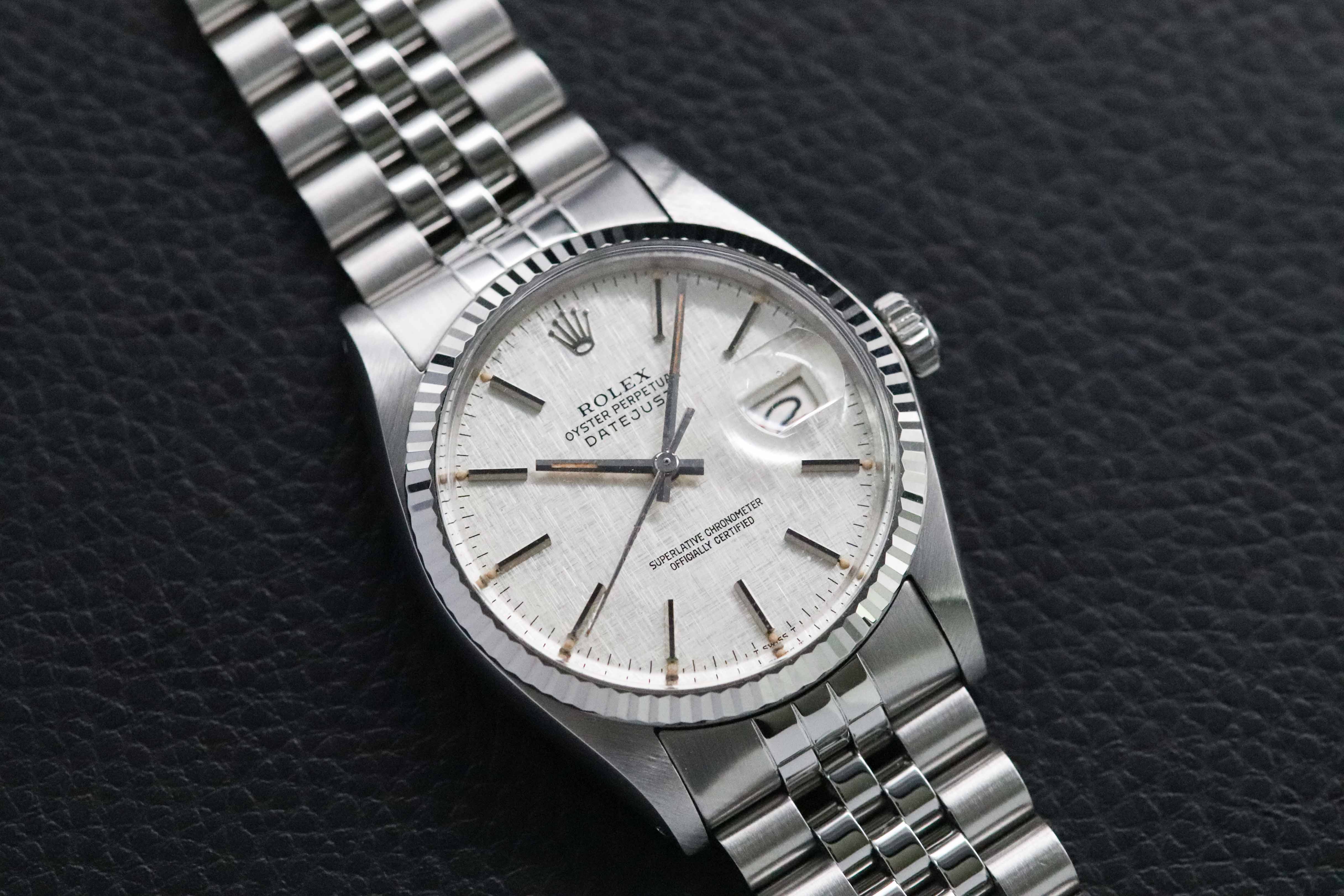 Rolex Datejust 16014 Silver Linen Dial 1979