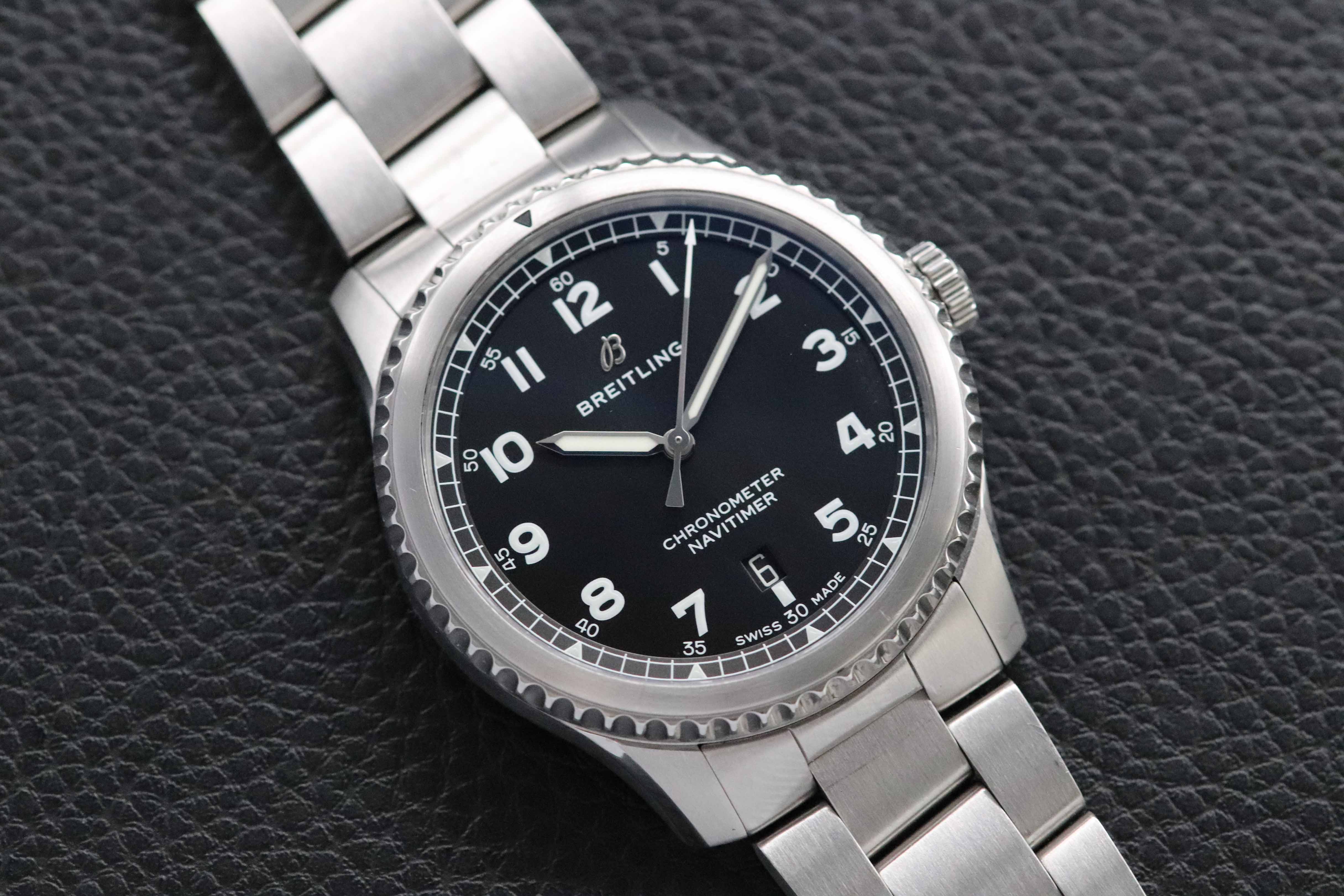 Breitling Aviator 8 Black A17314 Fullset 2019 Box+Papers