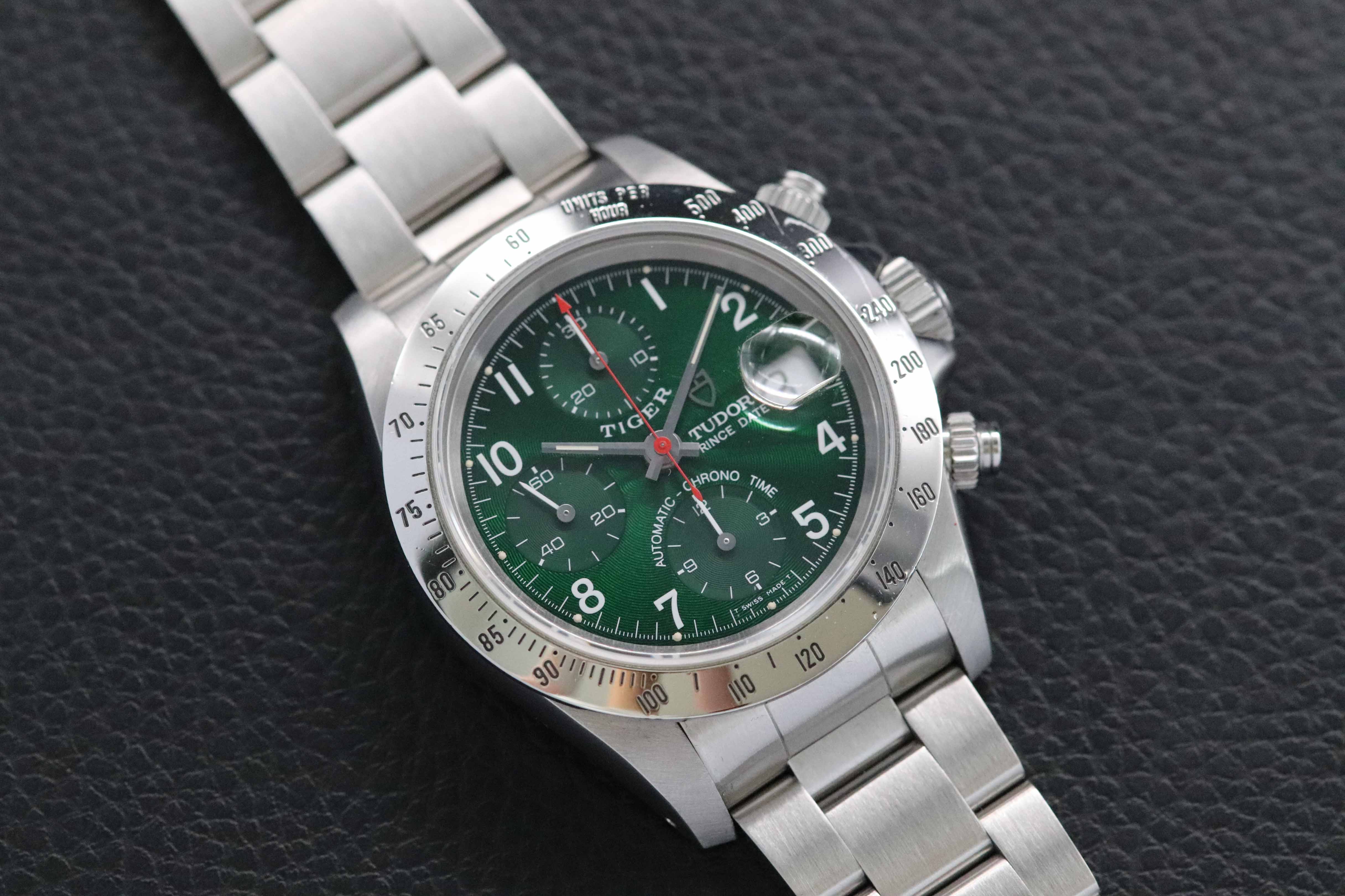 Tudor Oysterdate Small Block 79280 Green Dial 1999