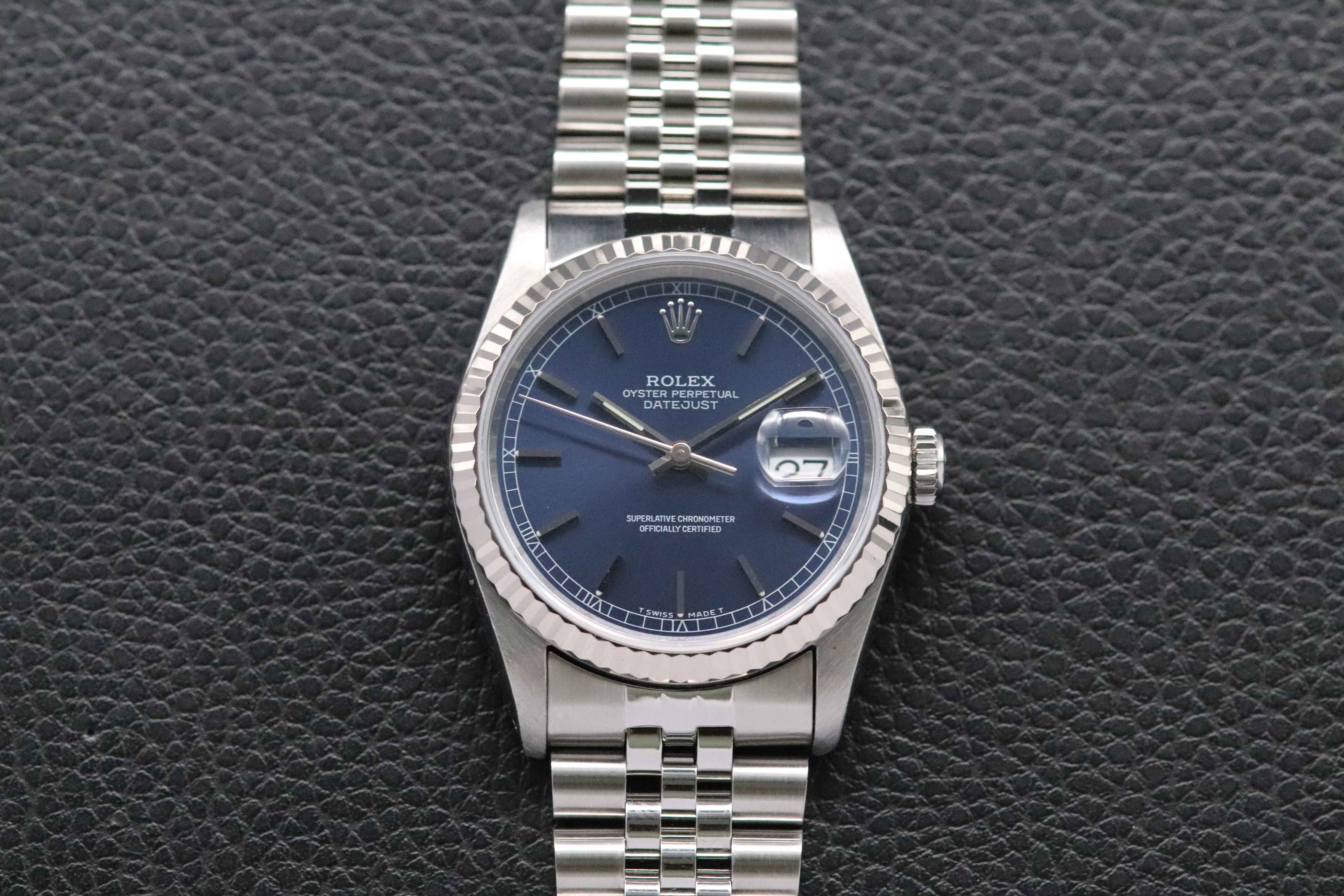 Rolex Datejust 16234 Blue Dial 1988