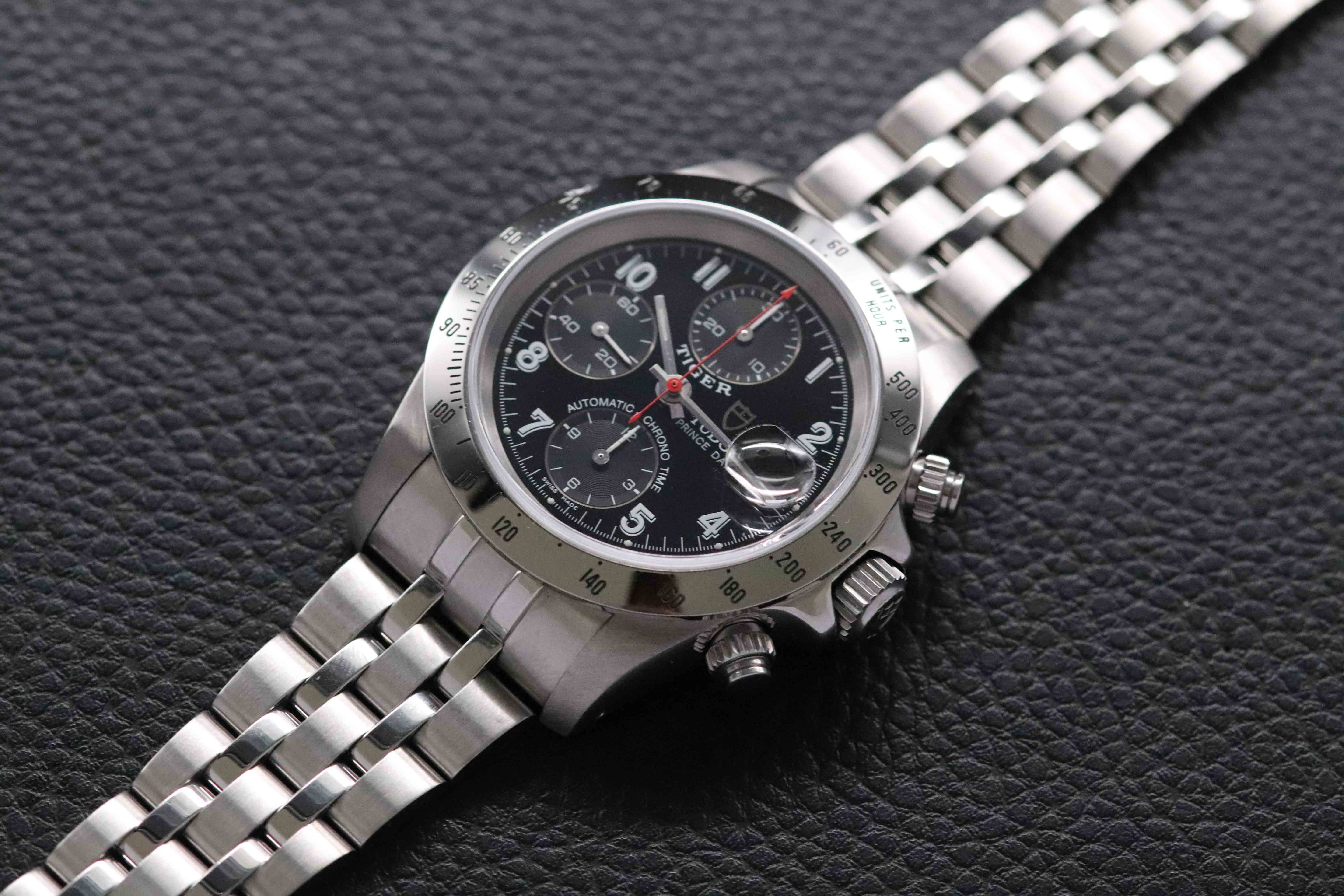 Tudor Oysterdate Small Block 79280 Black Dial 2000