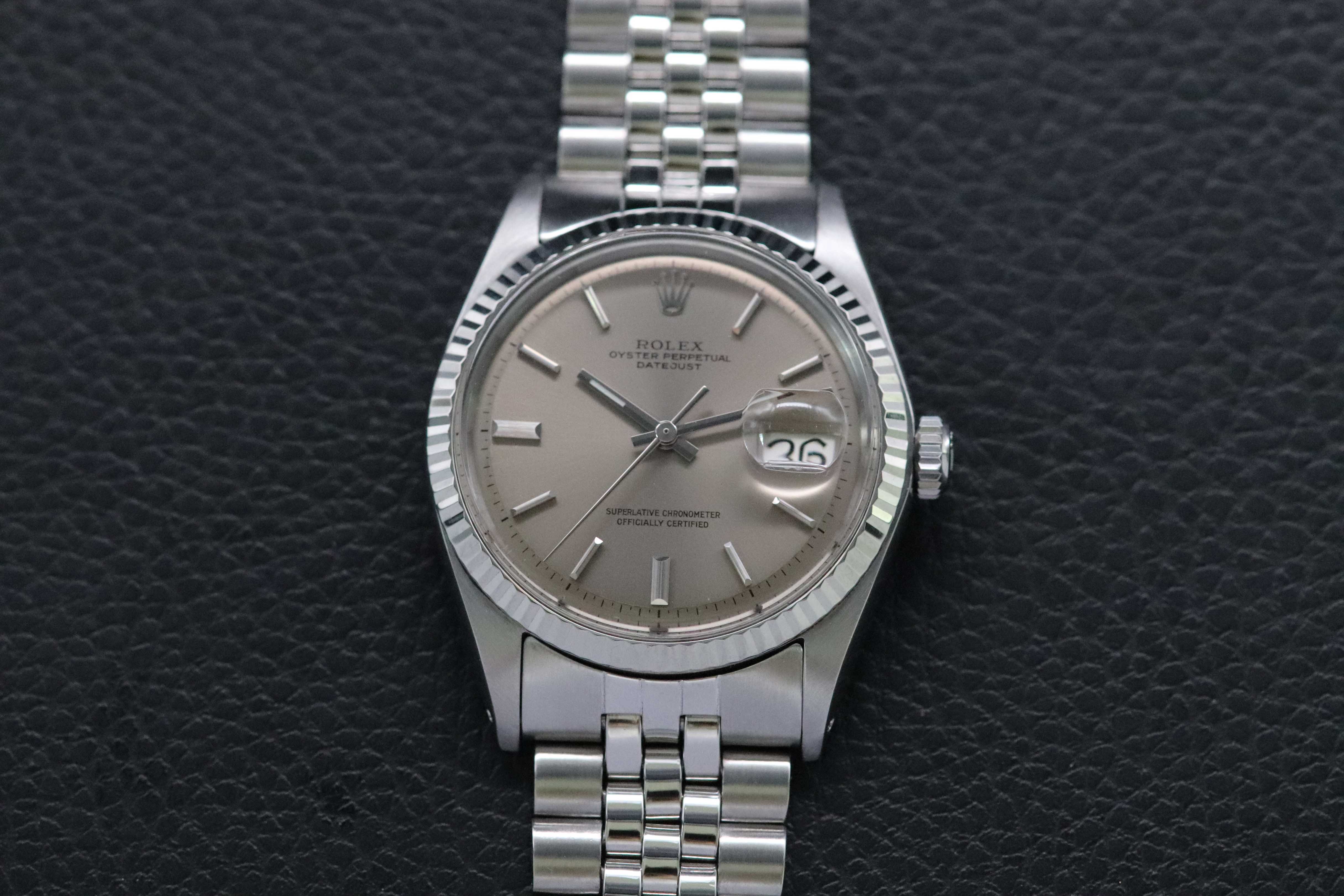 Rolex Datejust 1601 Gray Dial 1970 Box