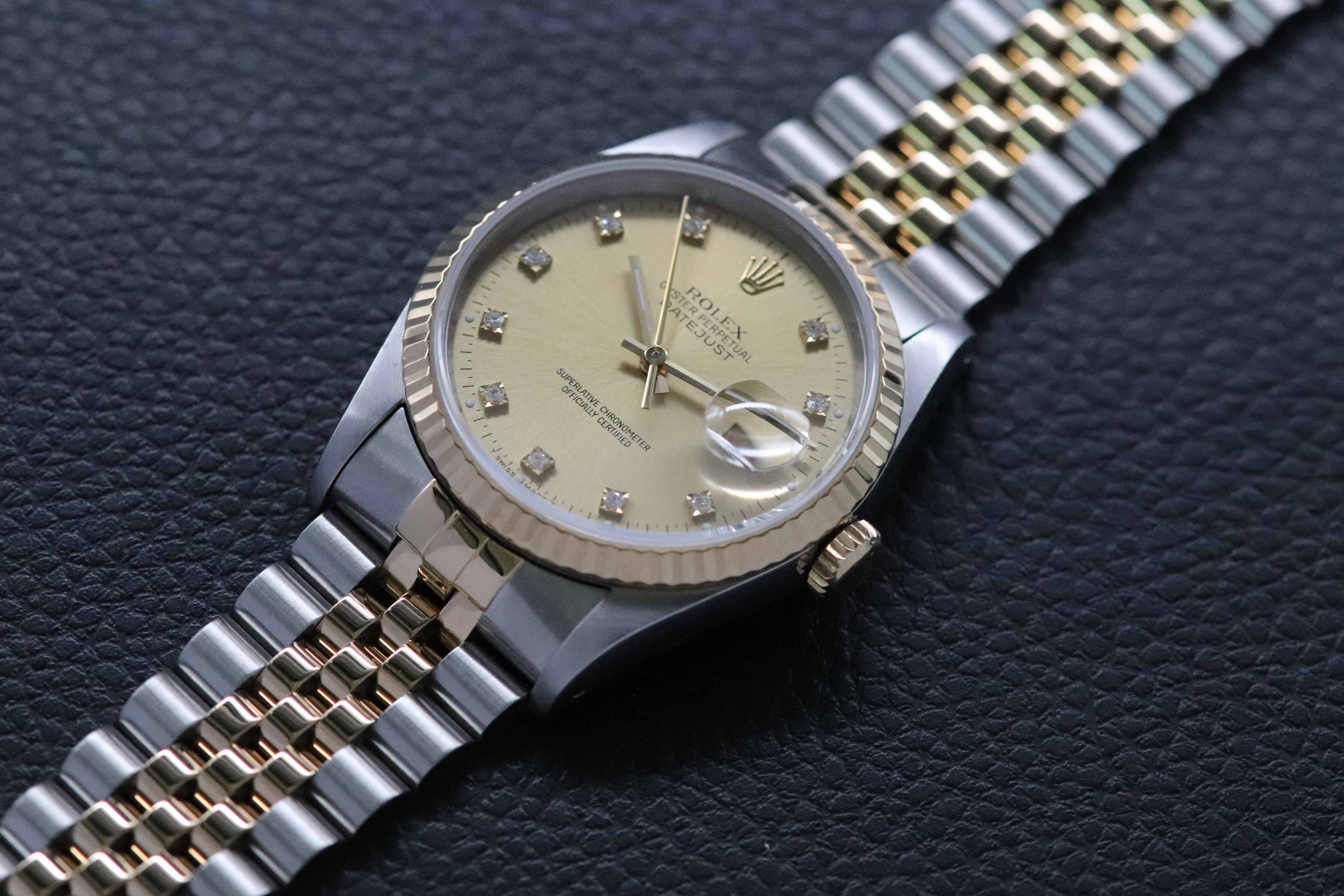Rolex Datejust 36 16233G Champagne Dial 1993