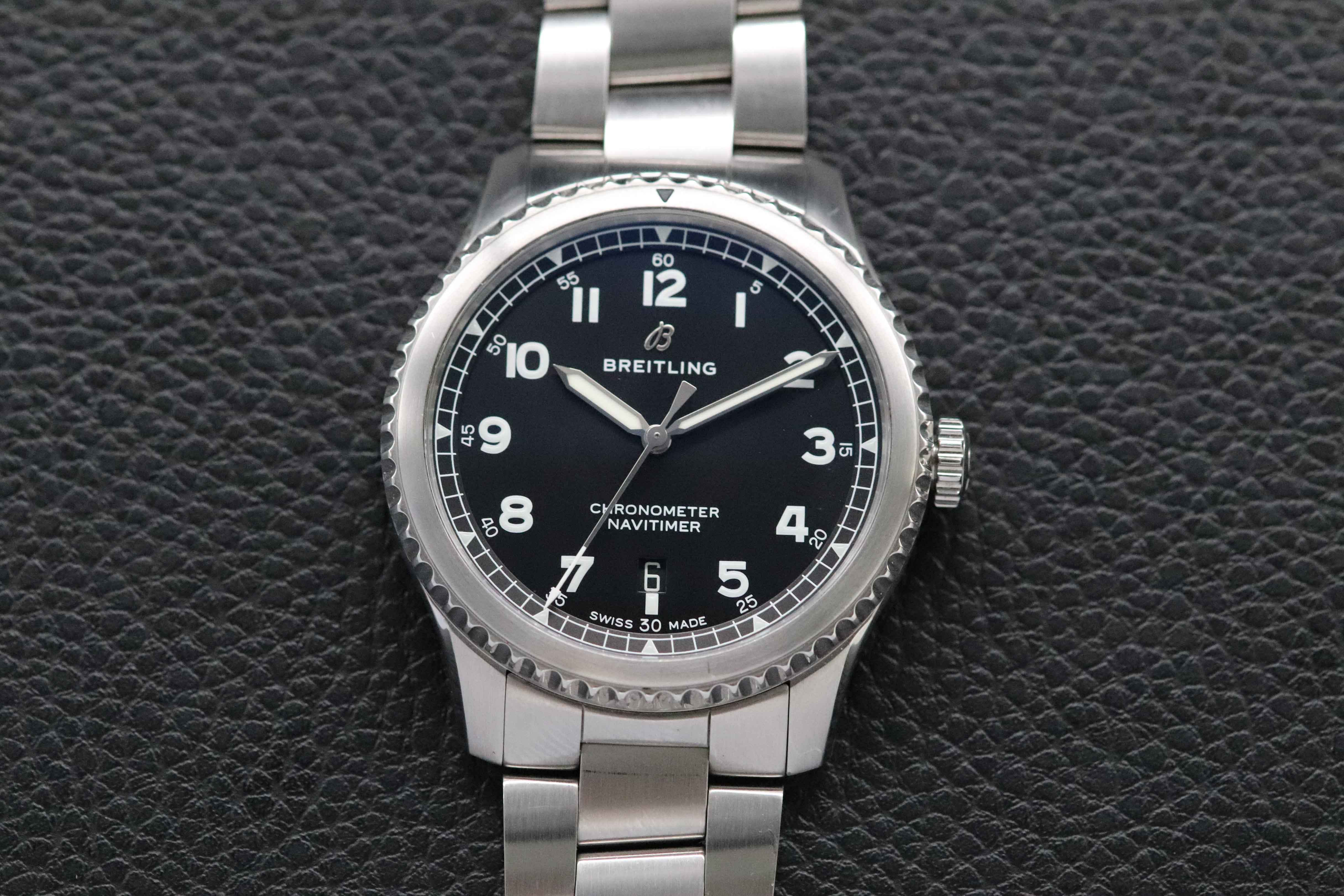 Breitling Aviator 8 Black A17314 Fullset 2019 Box+Papers