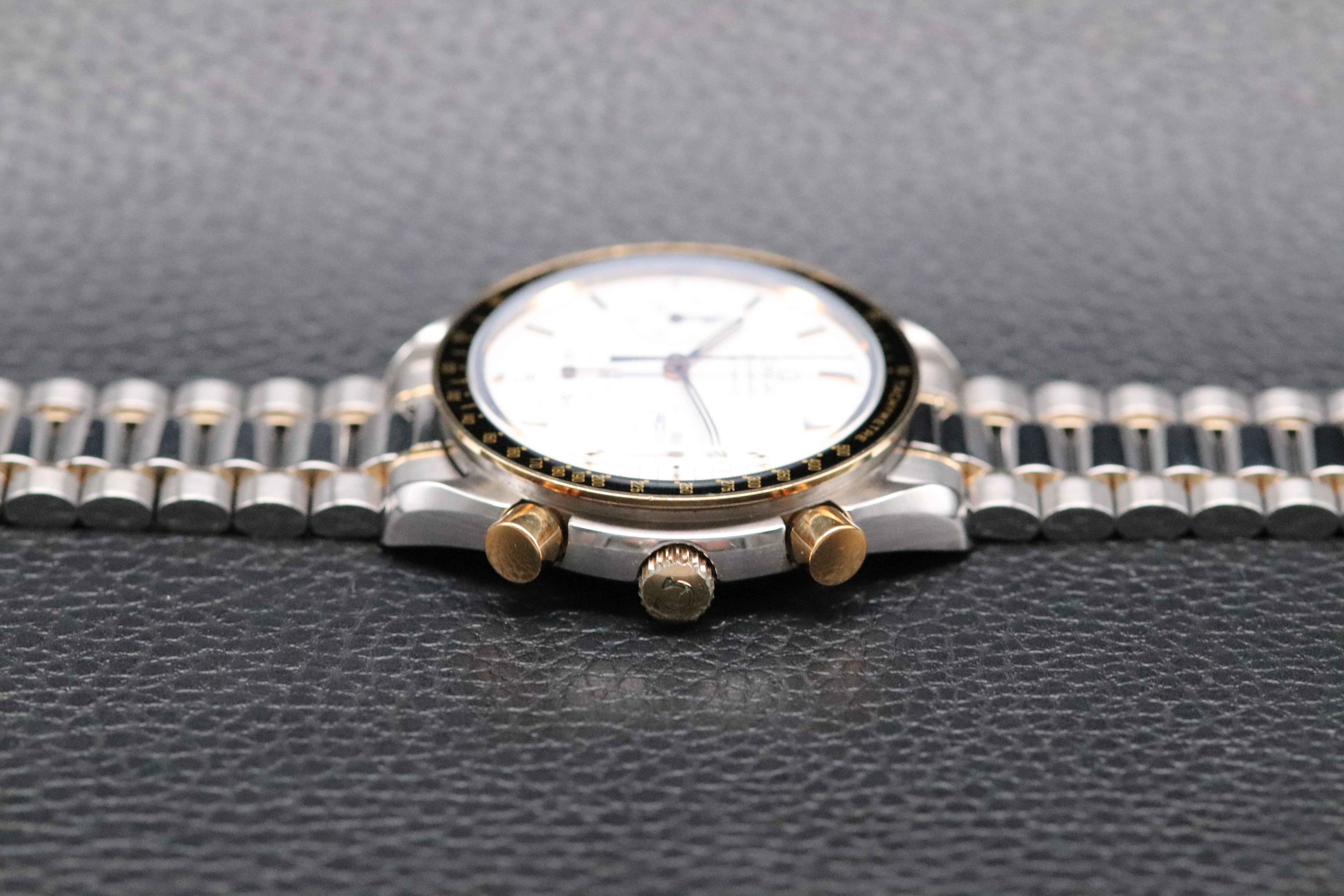 Omega Speedmaster Reduced 3310.20 Albino Gold 1996 Papers