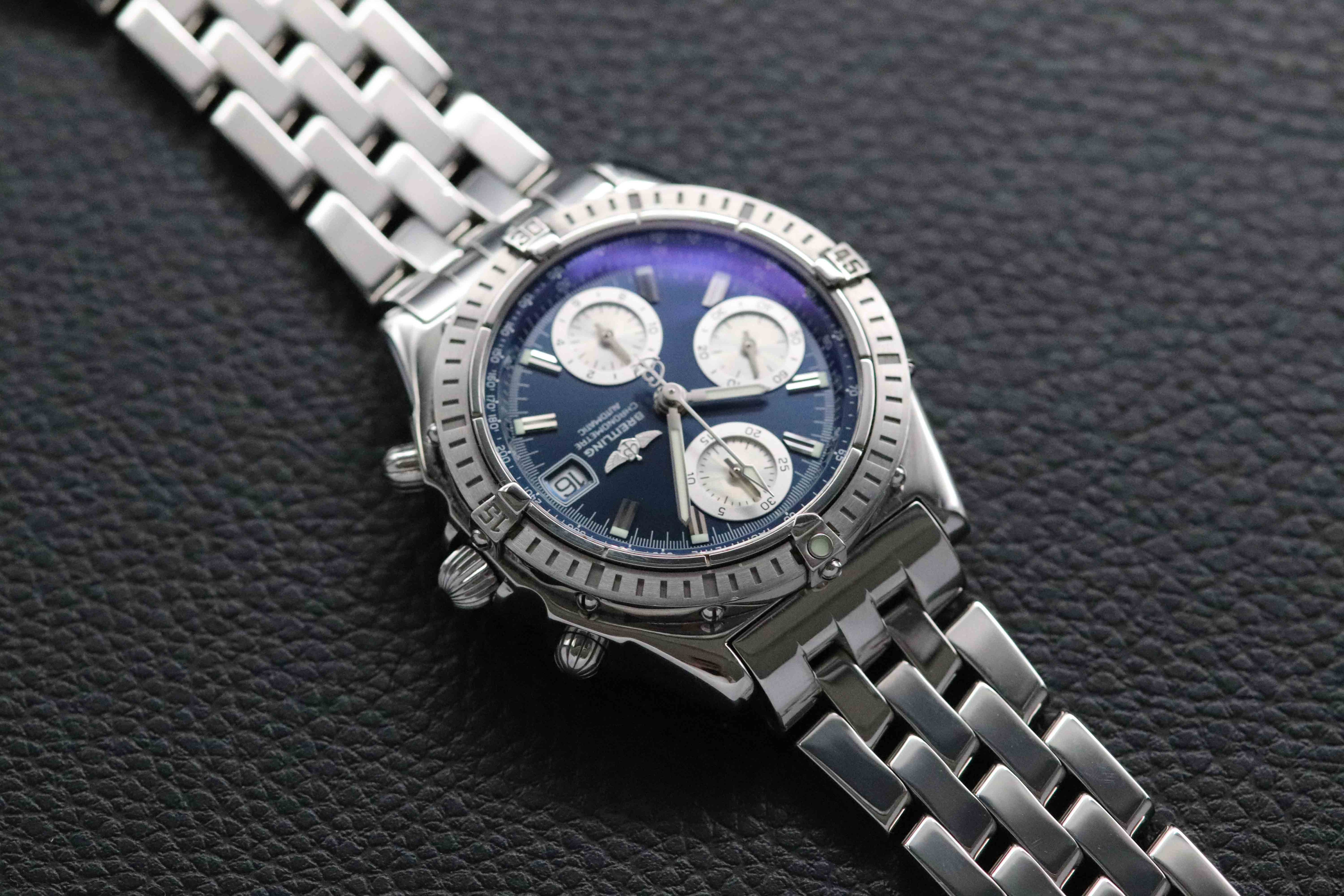 Breitling Chronomat A13352 Blue Dial 2005