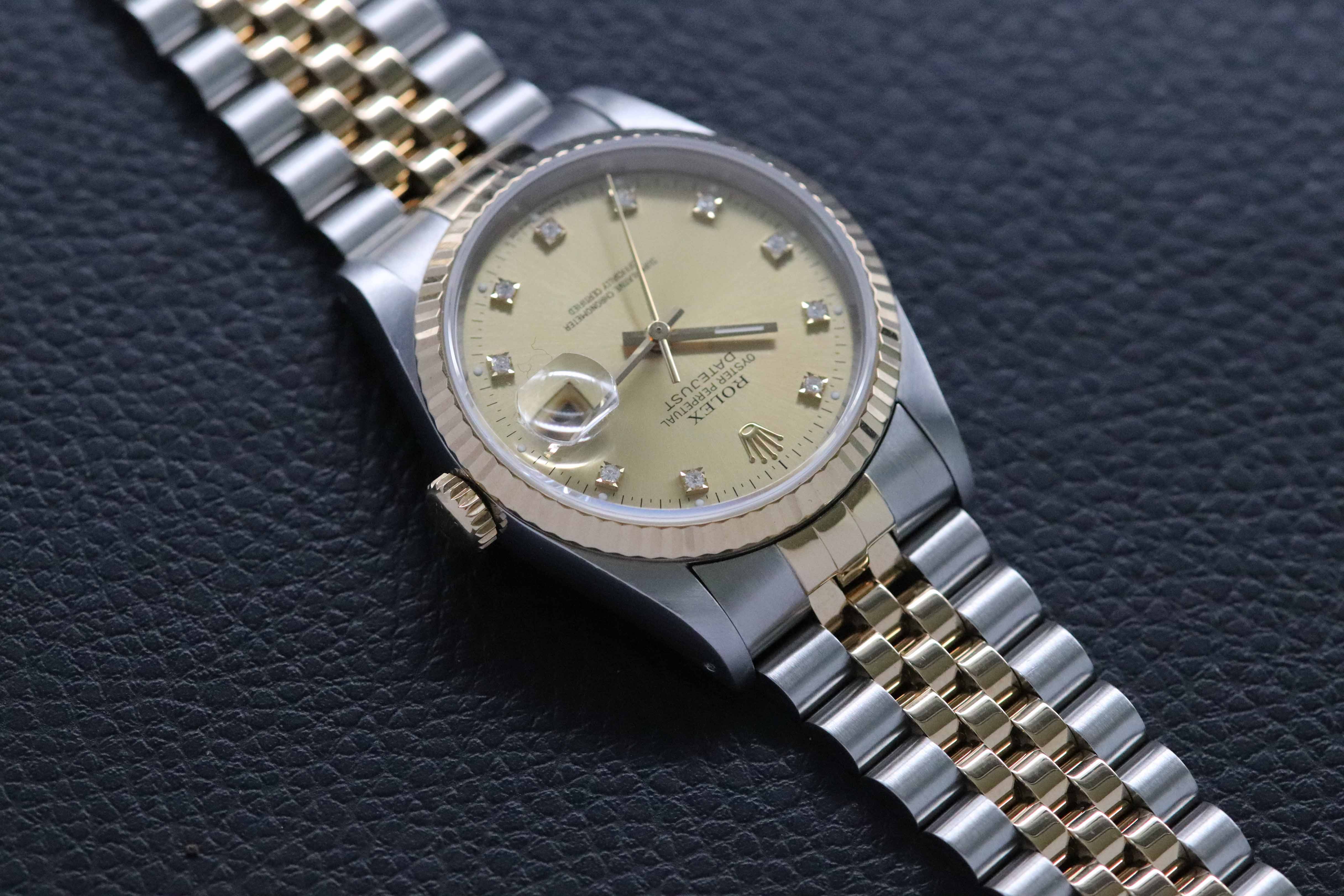 Rolex Datejust 36 16233G Champagne Dial 1993