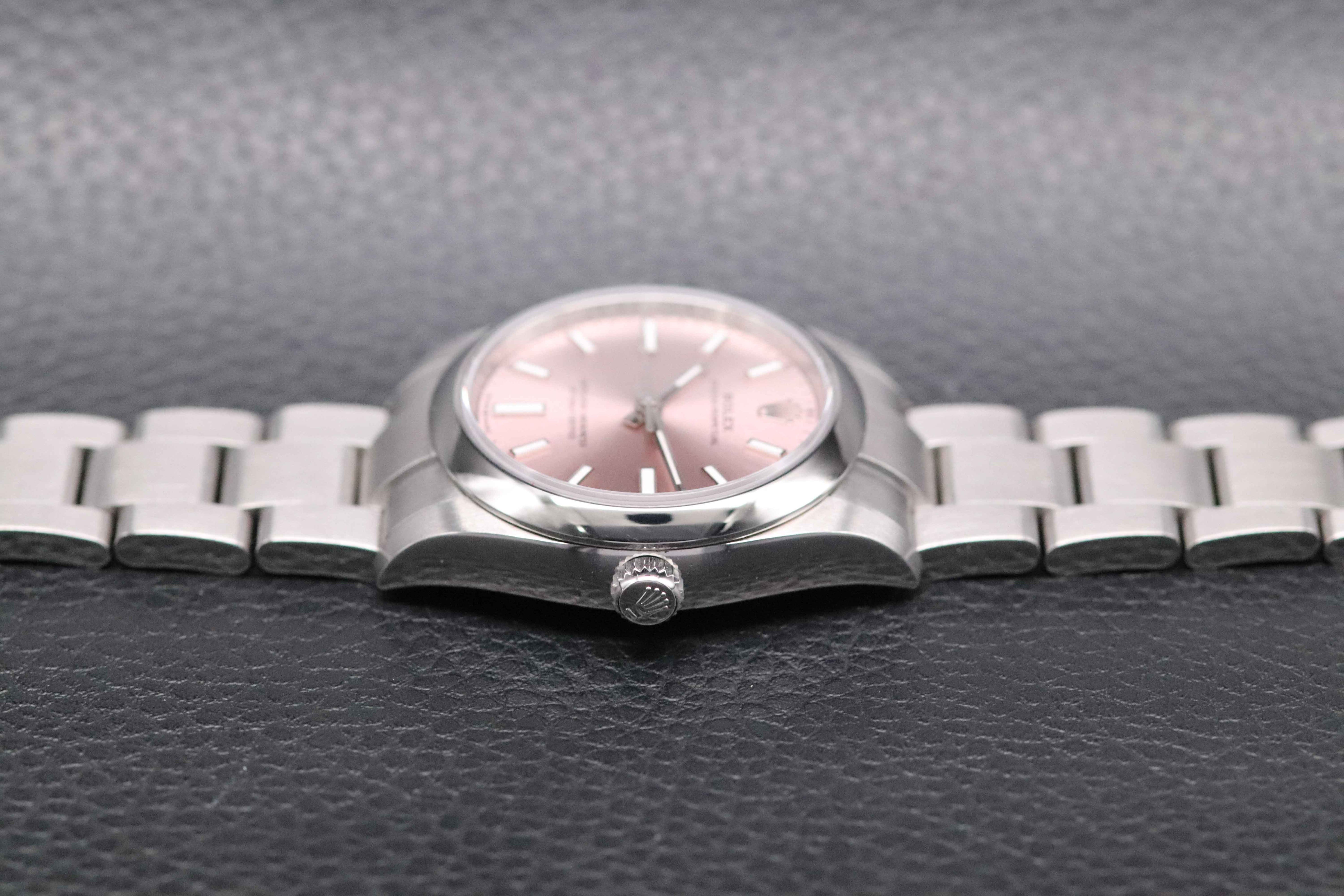 Rolex Oyster Perpetual 124200 Pink Fullset 2025 Box+Papers