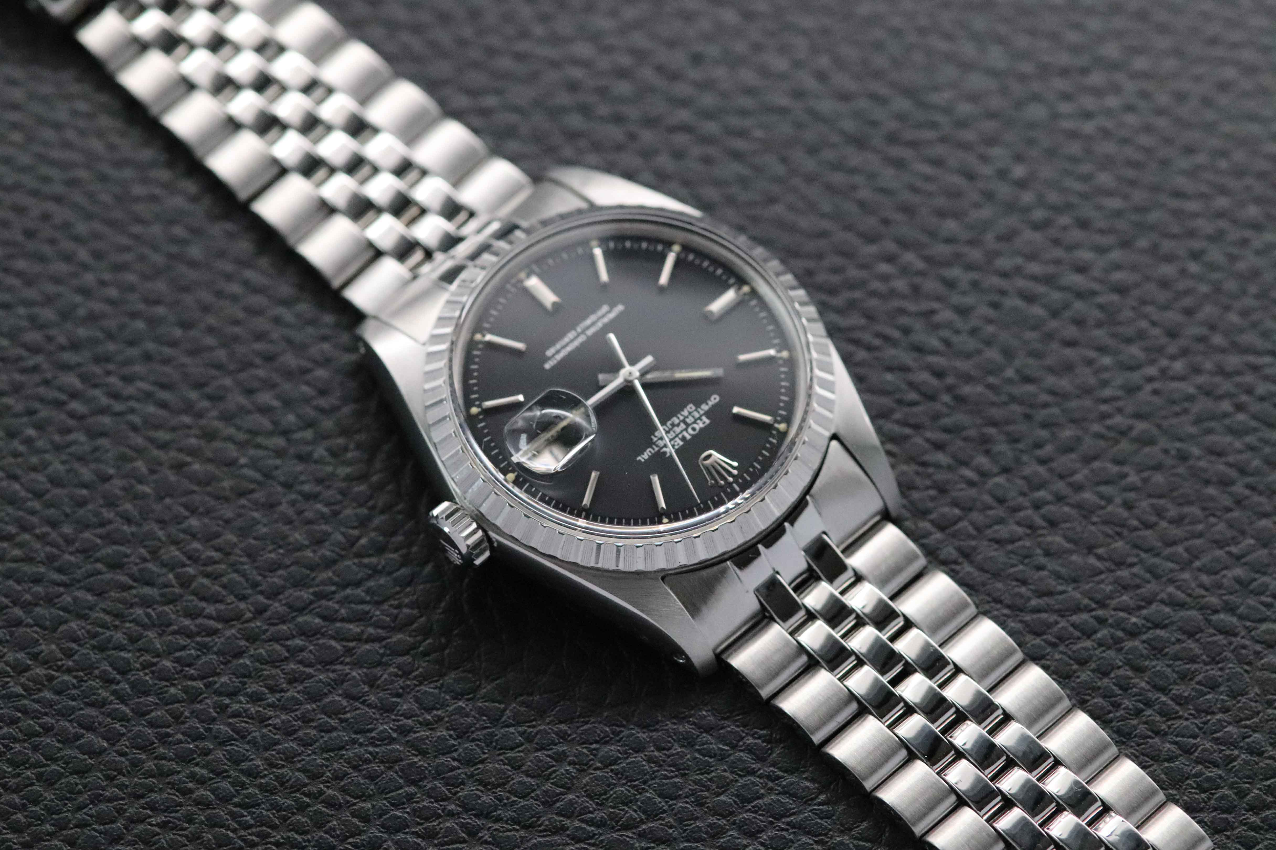 Rolex Datejust 1603 Black Dial Fullset 1968 Box+Papers