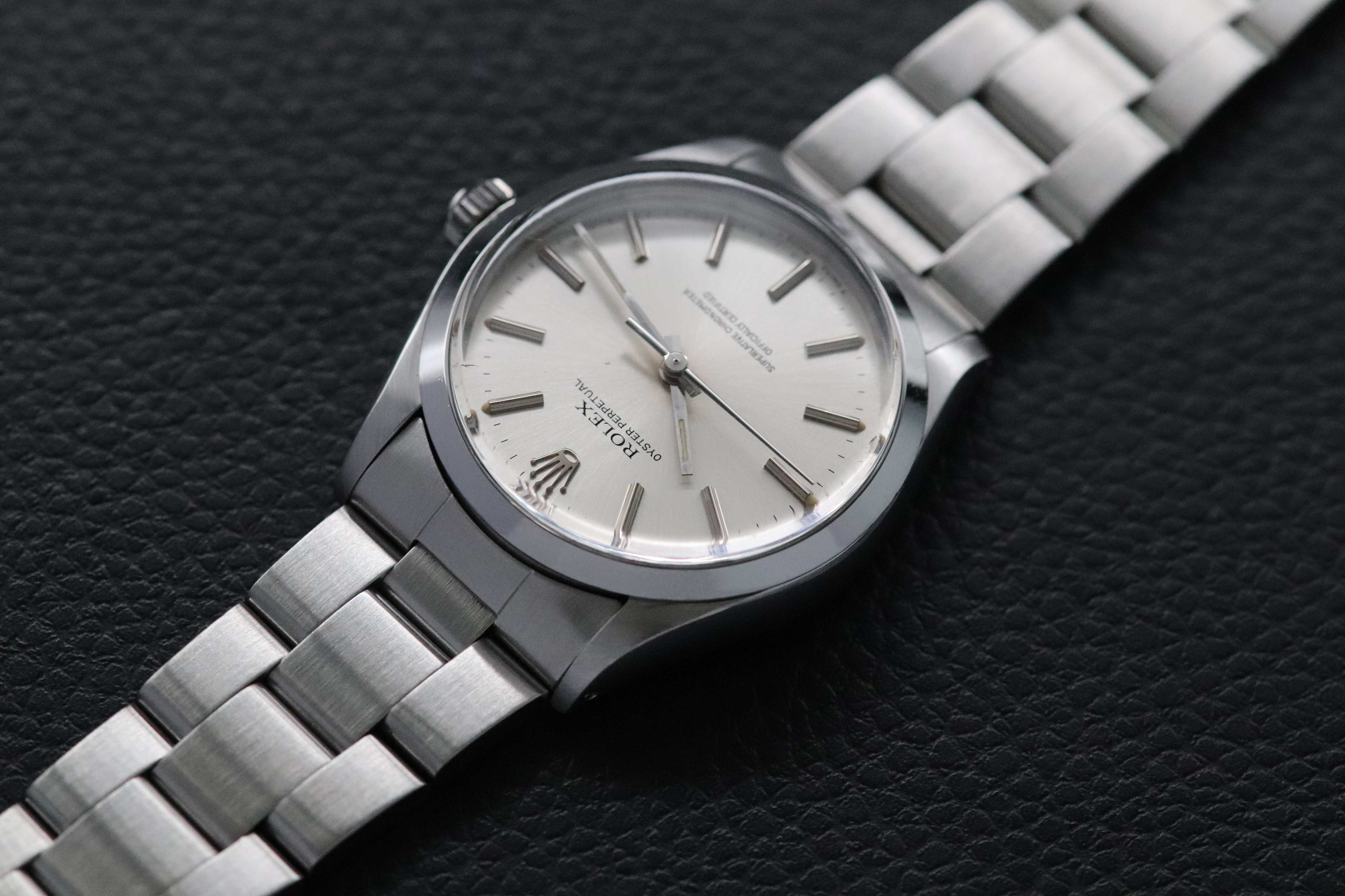 Rolex Oyster Perpetual 1002 Silver Dial 1986