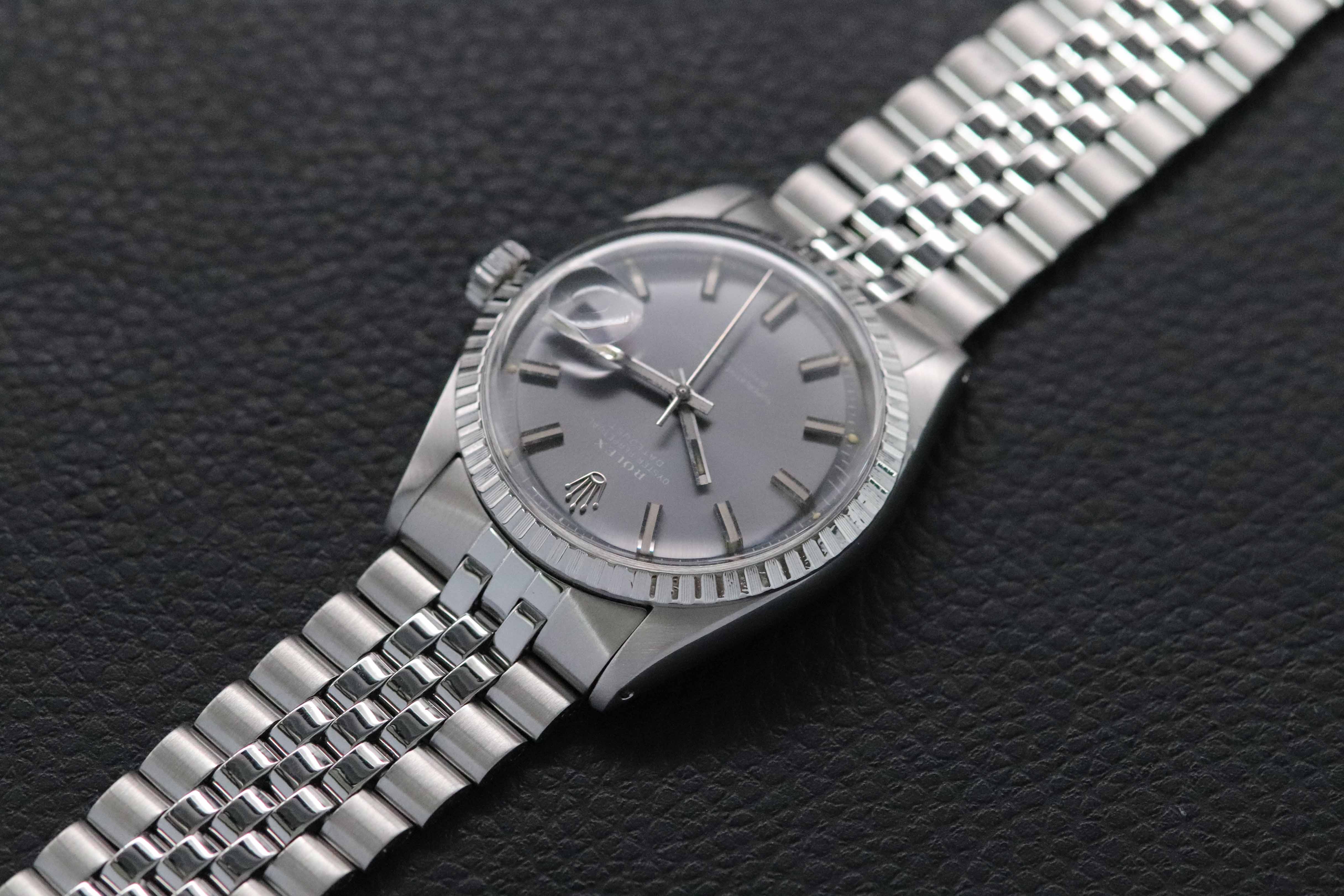 Rolex Datejust 1603 Gray Wide Boy Dial 1972
