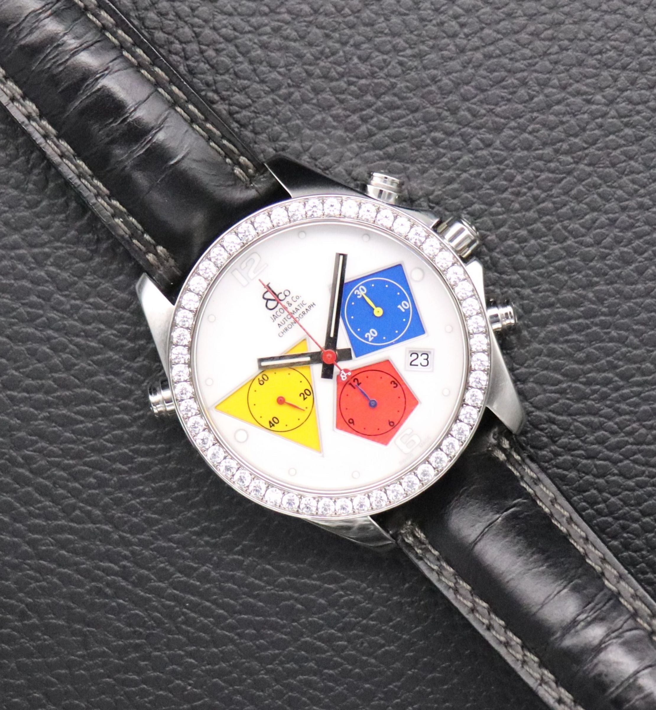 Jacob & CO Chronograph Diamonds Automatic 2008 Glass Bottom