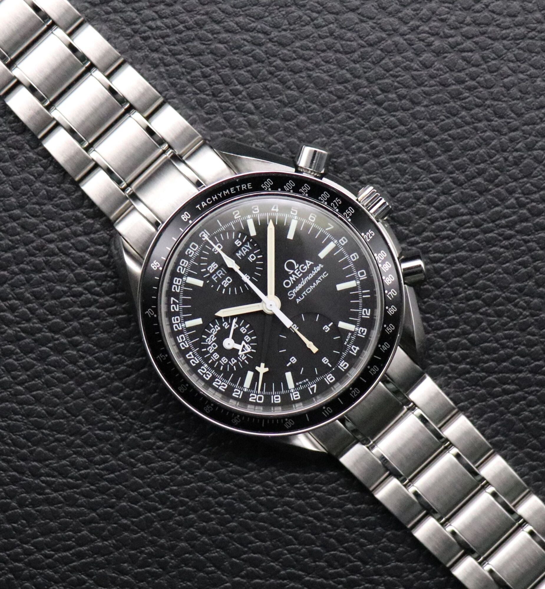 Omega Speedmaster Day Date 3520.50 Black Dial 1998