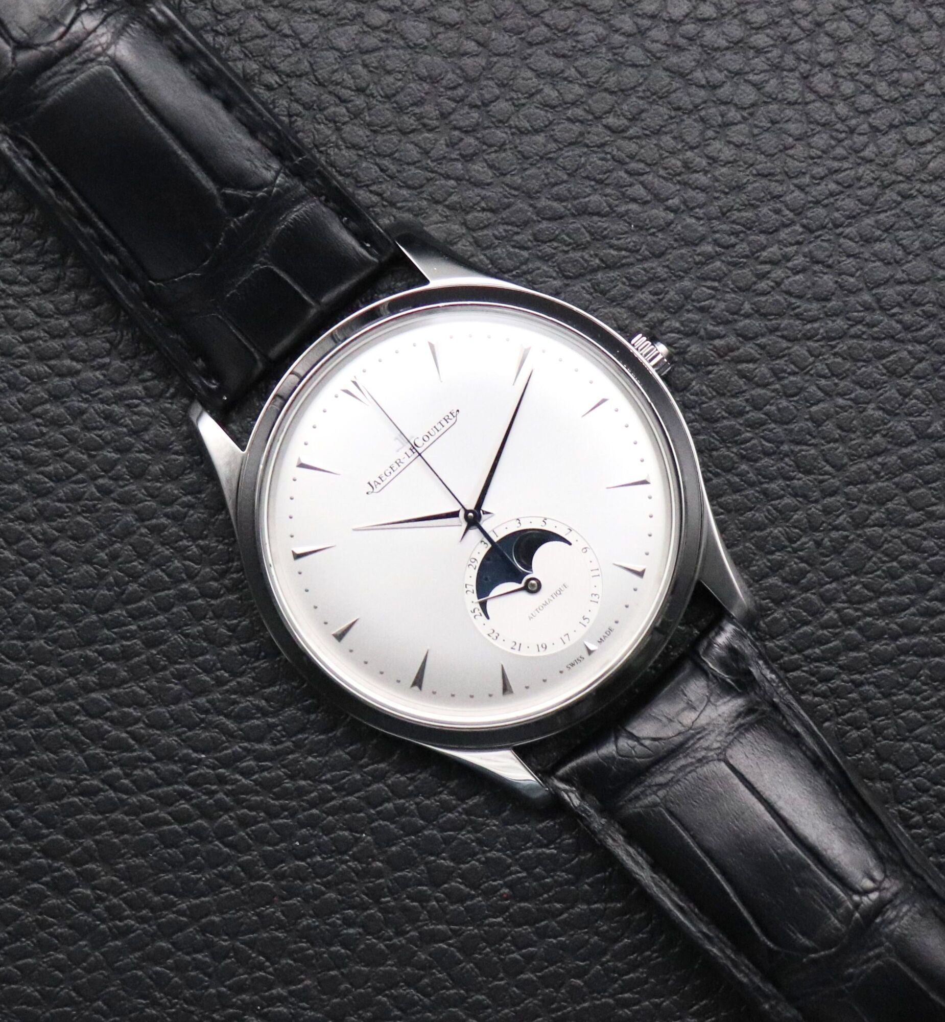Jaeger-LeCoultre Master Ultra Thin Moon 176.8.64.S Papers 2014