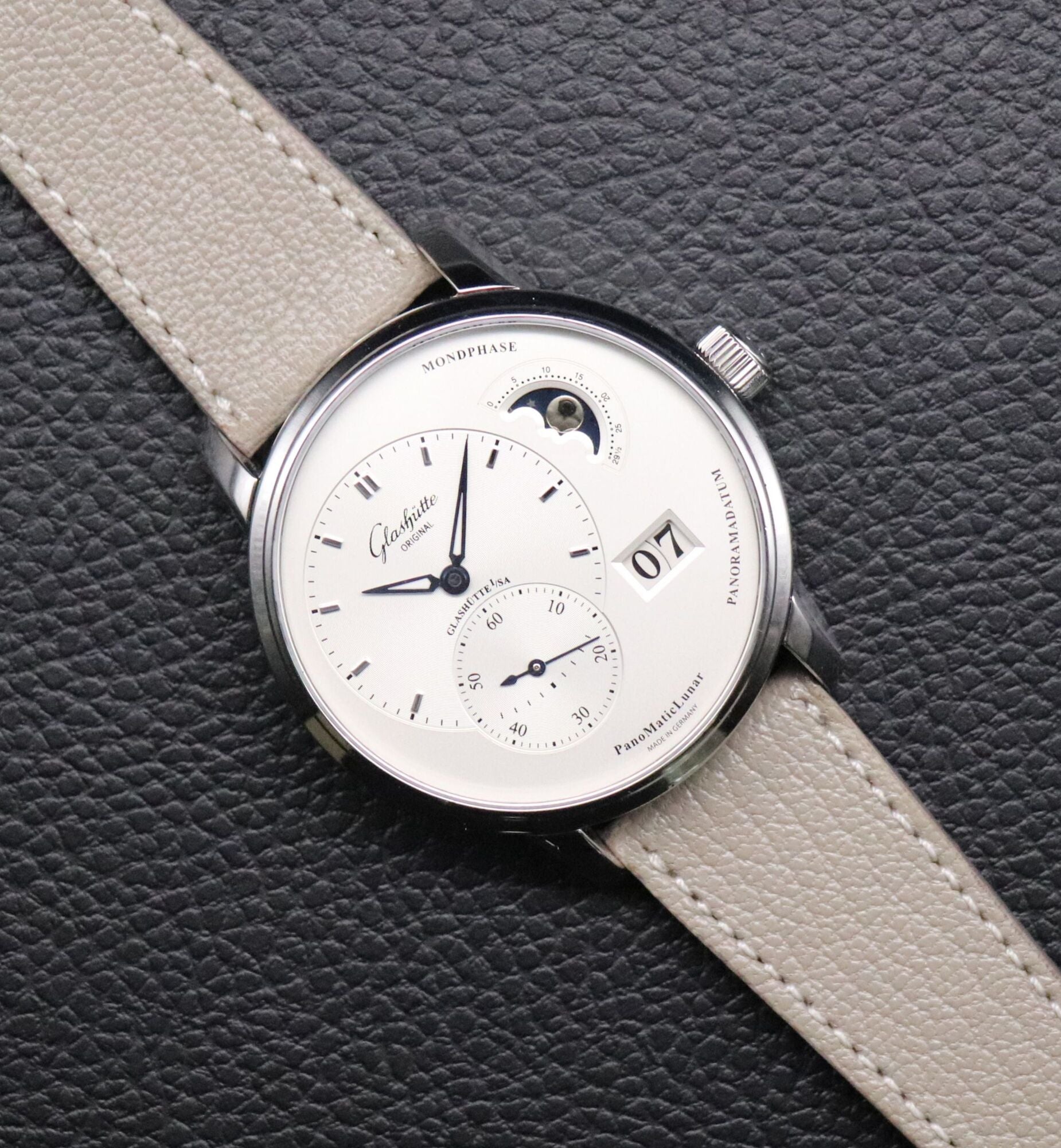 Glashütte Original PantoMaticLunar 19002423261 Fullset 2020 Box+Papers Extra Leather Strap
