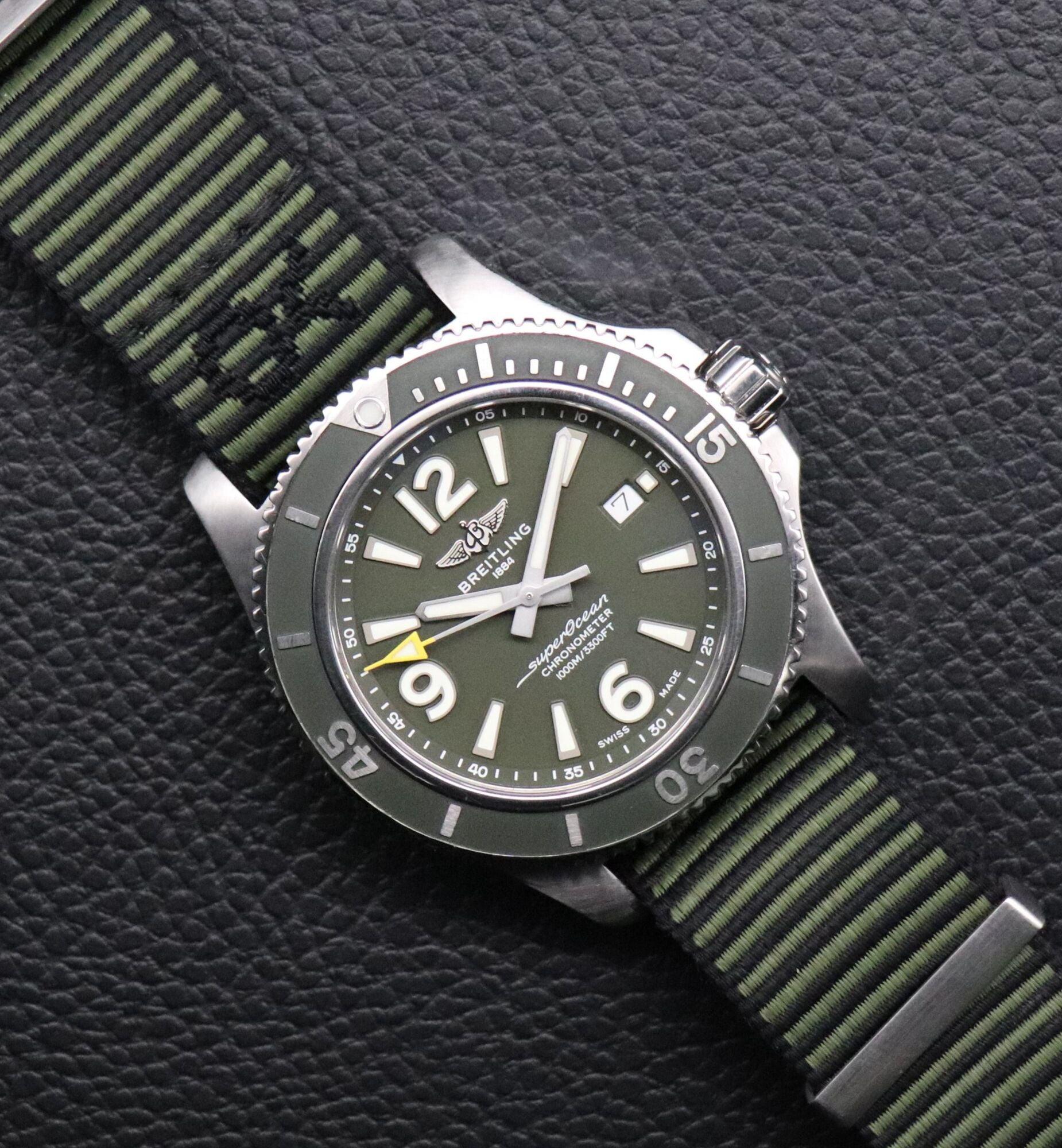 Breitling Superocean 44 Green A17367 NATO 2020 Papers