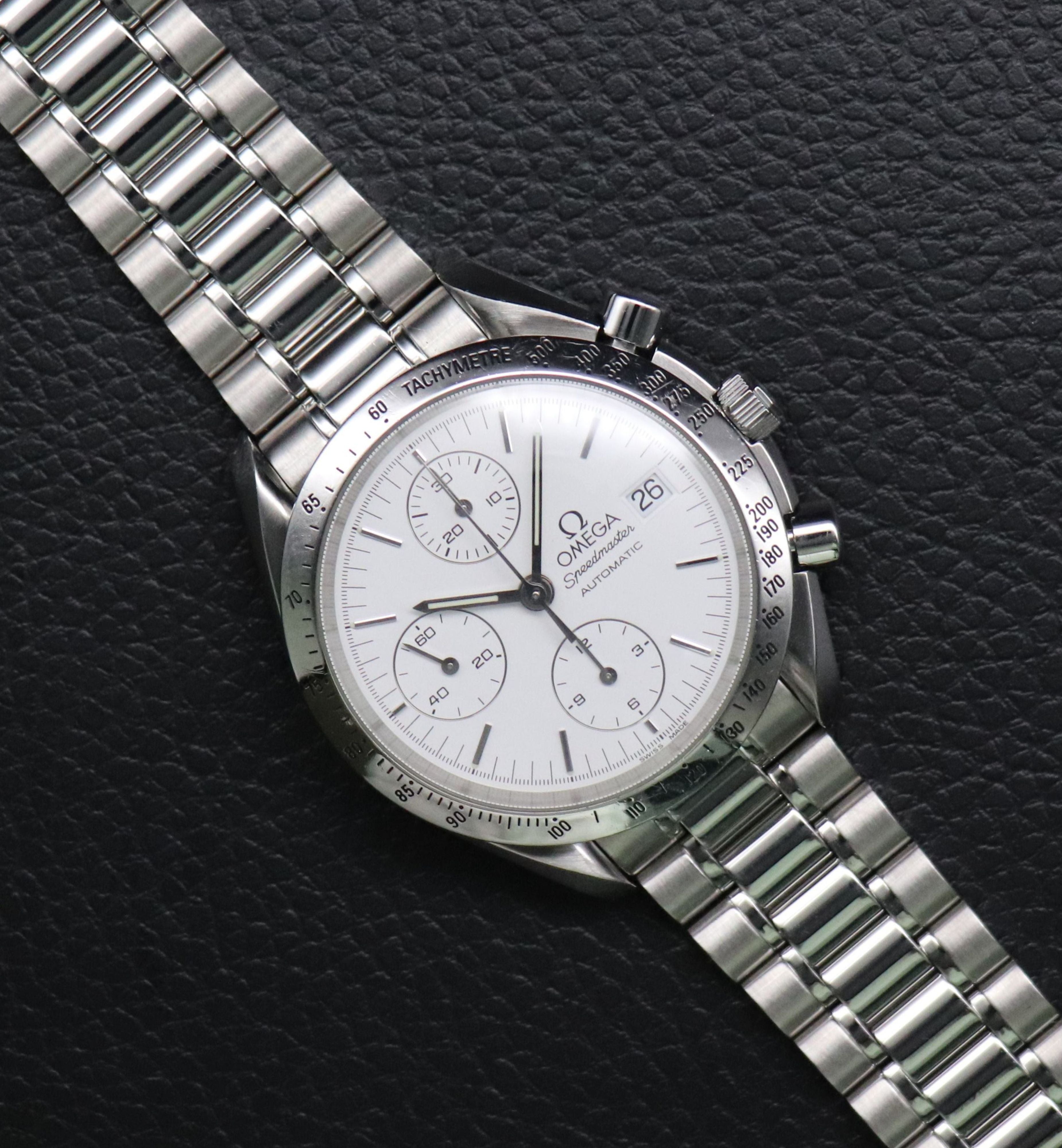 Omega Speedmaster Date 3511.20 White Dial 1998 Albino