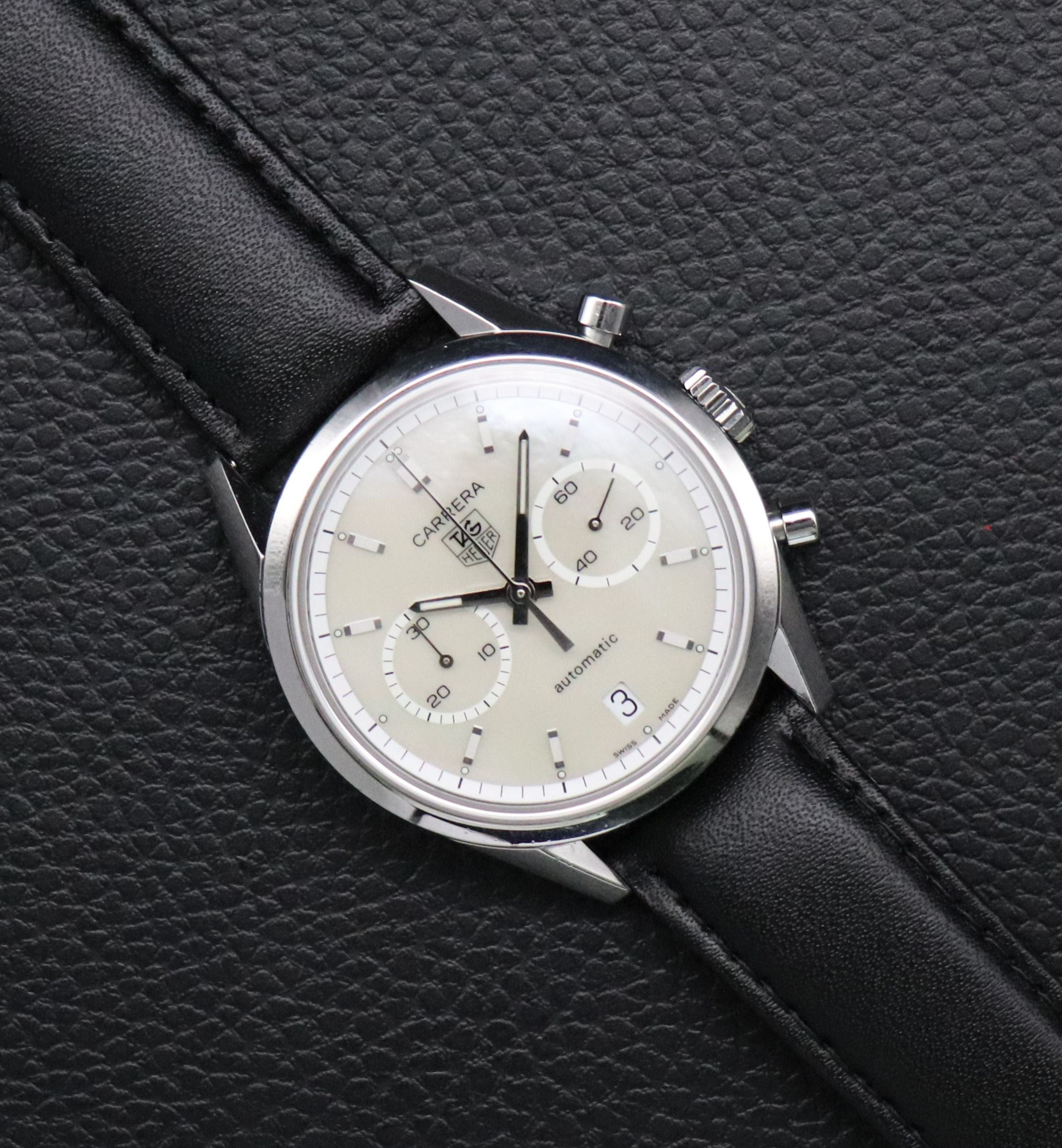 Tag Heuer Carrera Calibre 17 CV2115 Silver Dial 2003