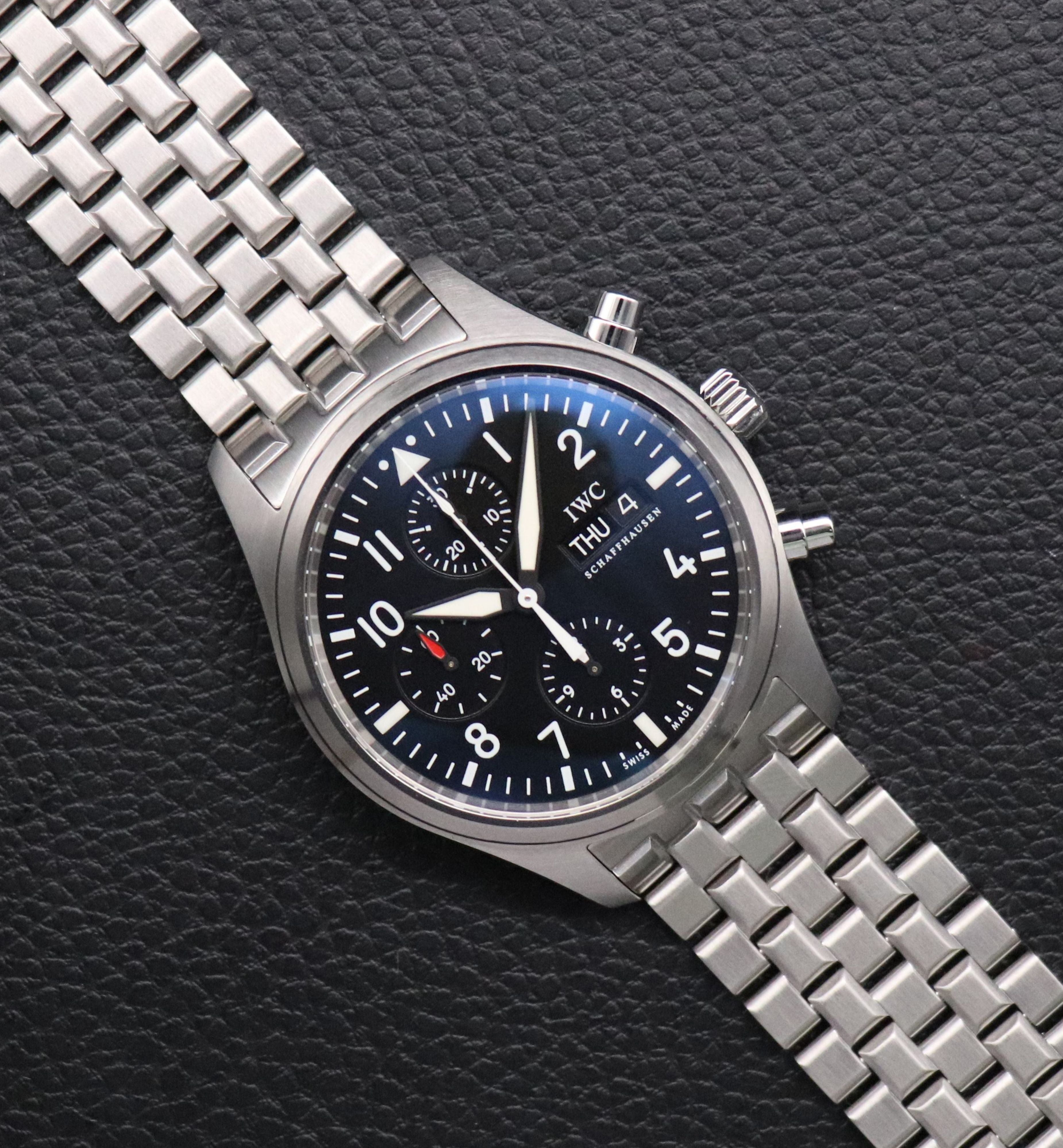 IWC Fliegeruhr Chronograph IW371704 Black Dial 2009
