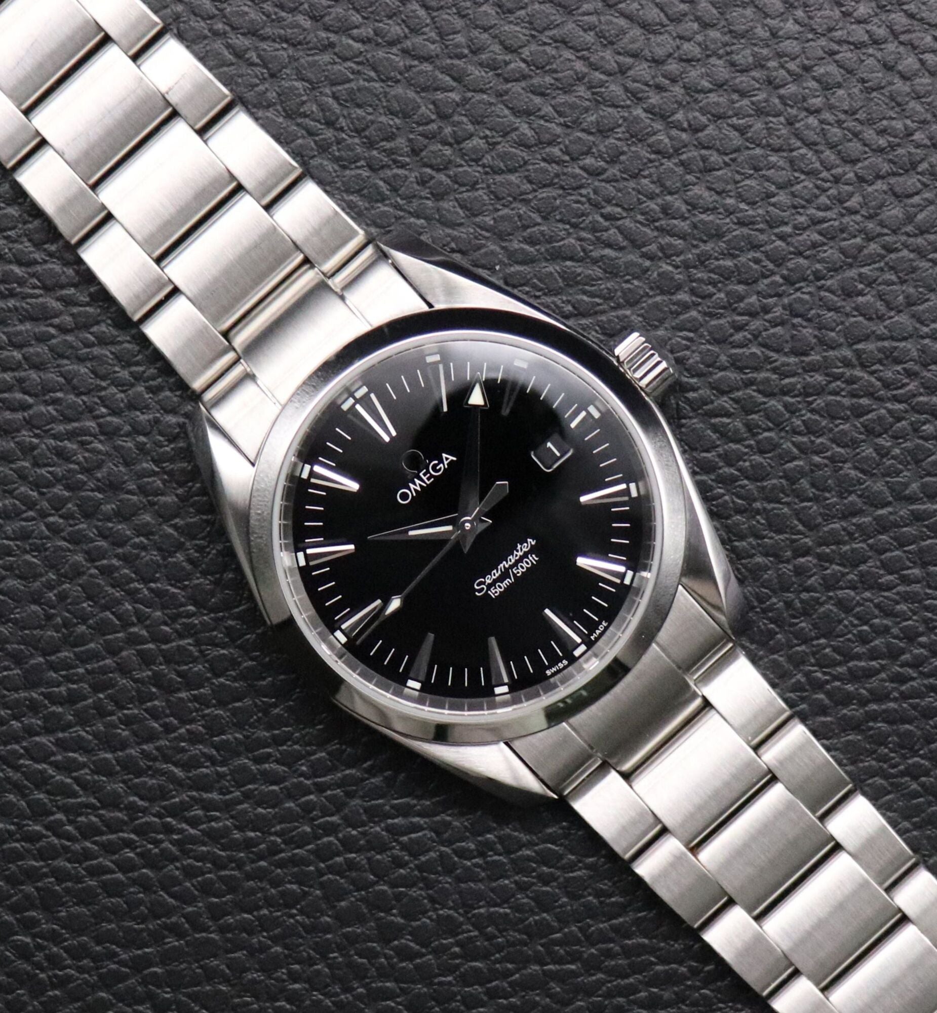 Omega Seamaster Aqua Terra 2518.50 Black Dial 2009 Papers