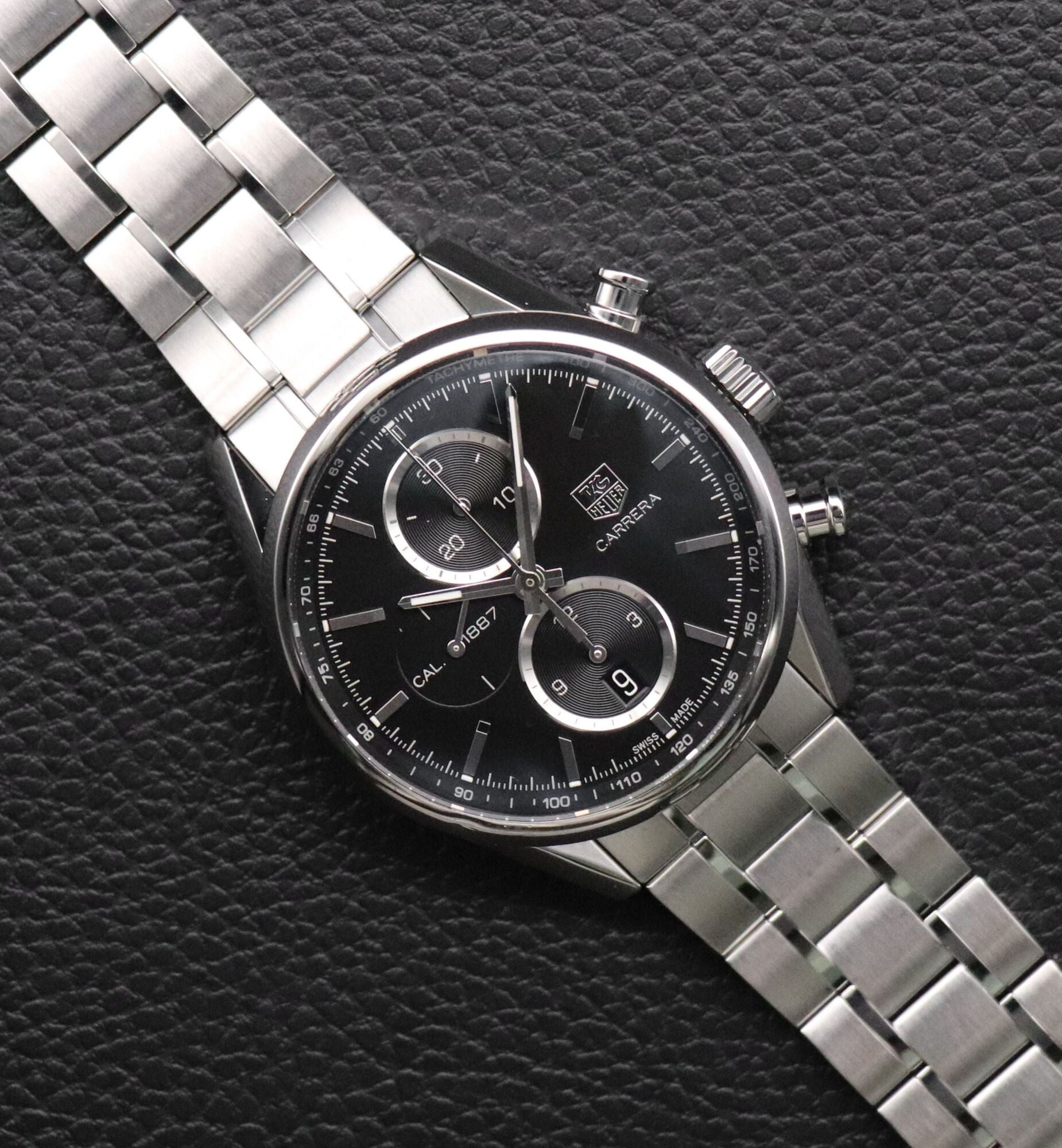 Tag Heuer Carrera Calibre 1887 CAR2110-3 Black Dial 2015