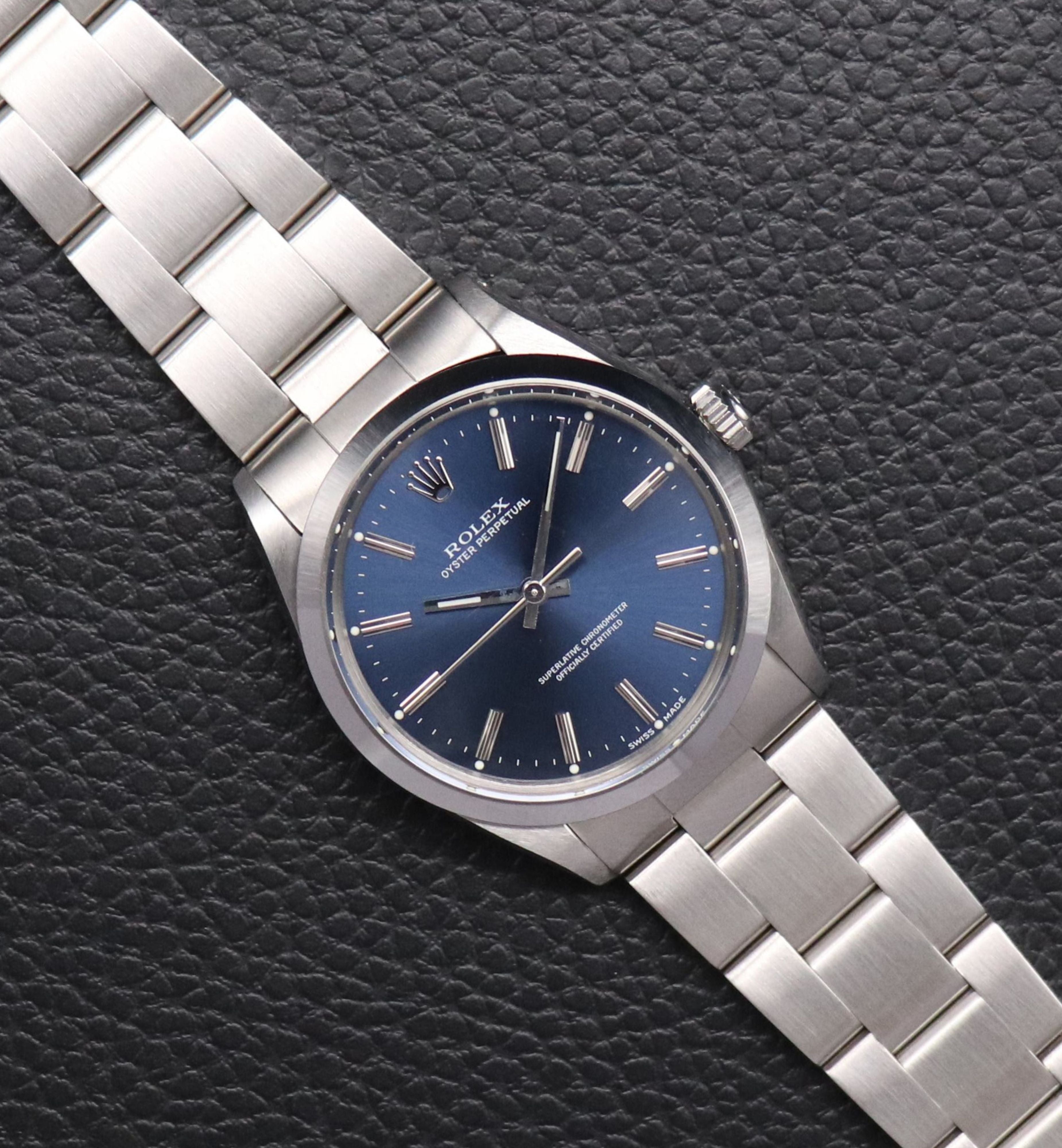 Rolex Oyster Perpetual 1002 Blue Dial 1976 Automatic
