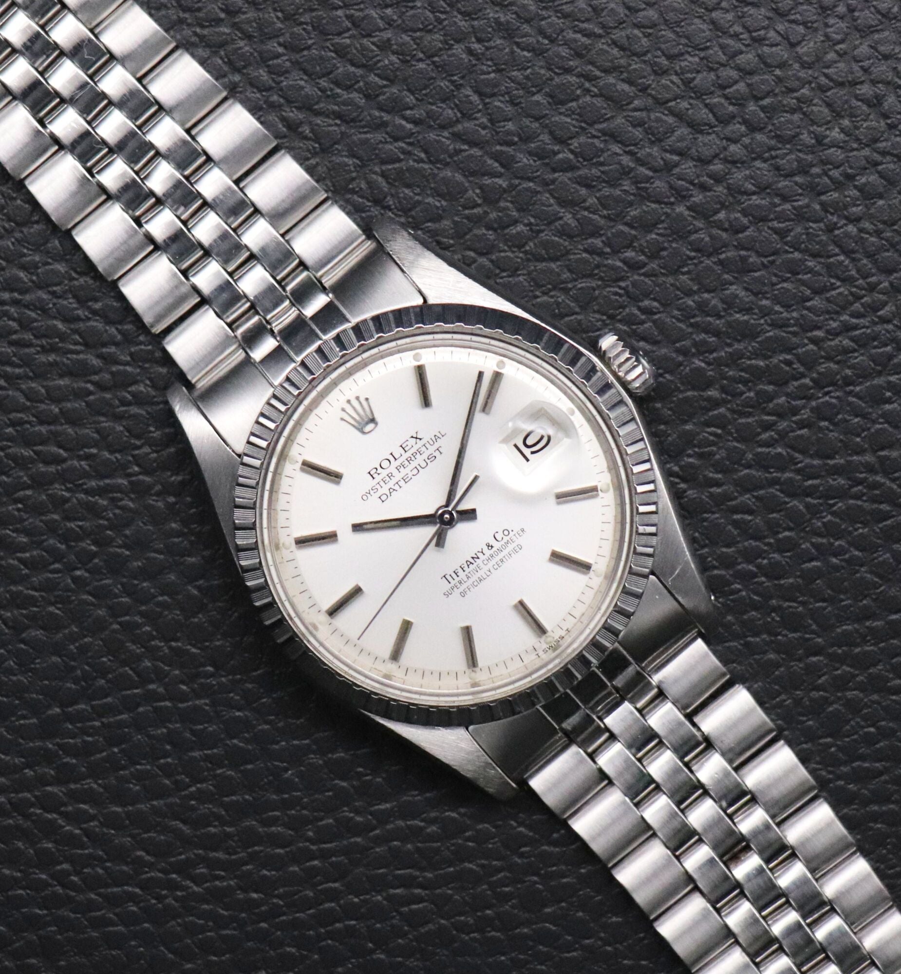 Rolex Datejust 36 Tiffany & Co. Signed Dial 1603 Jubilee 1973