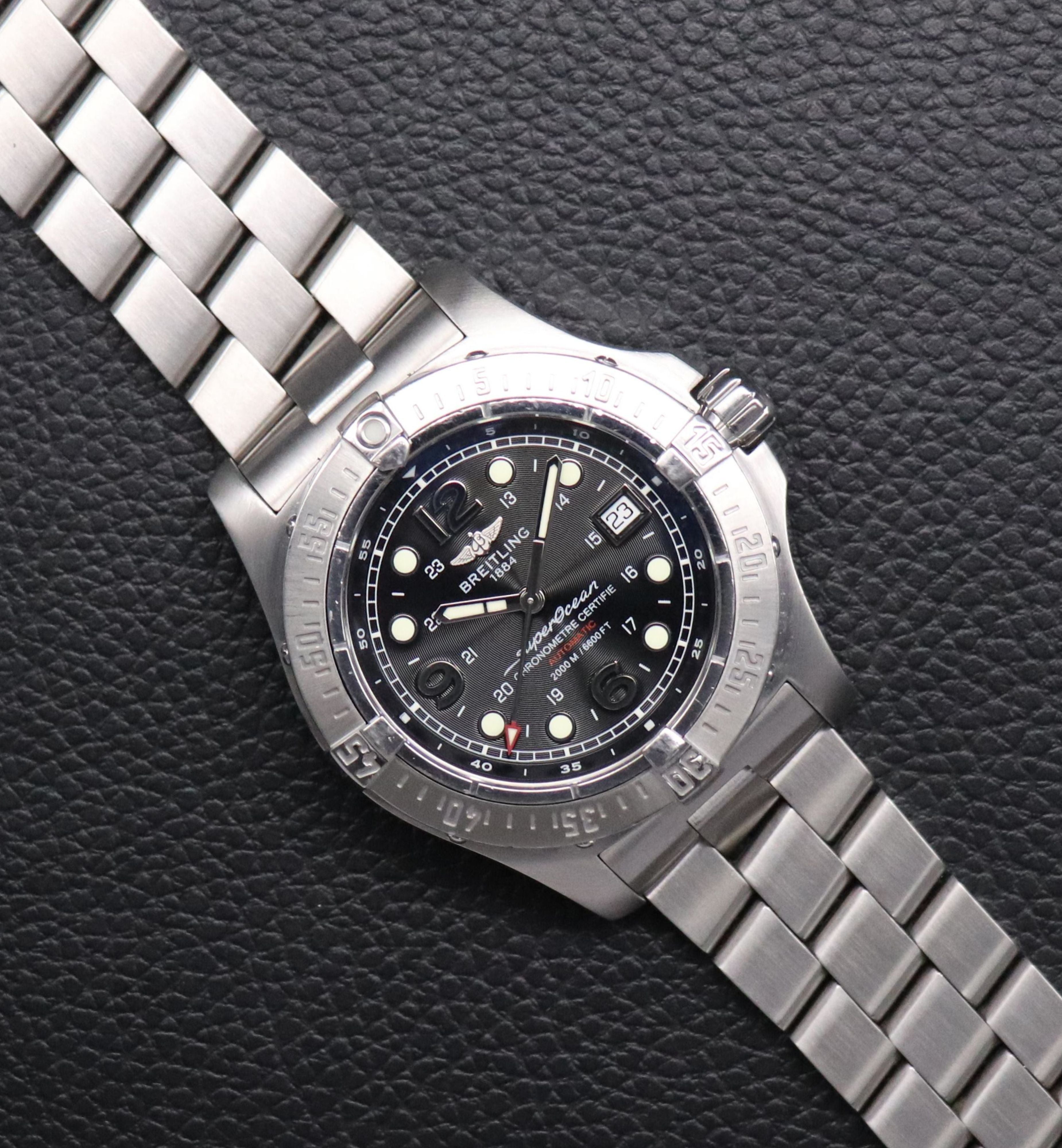 Breitling Superocean Steelfish A17390 Black Dial 2008
