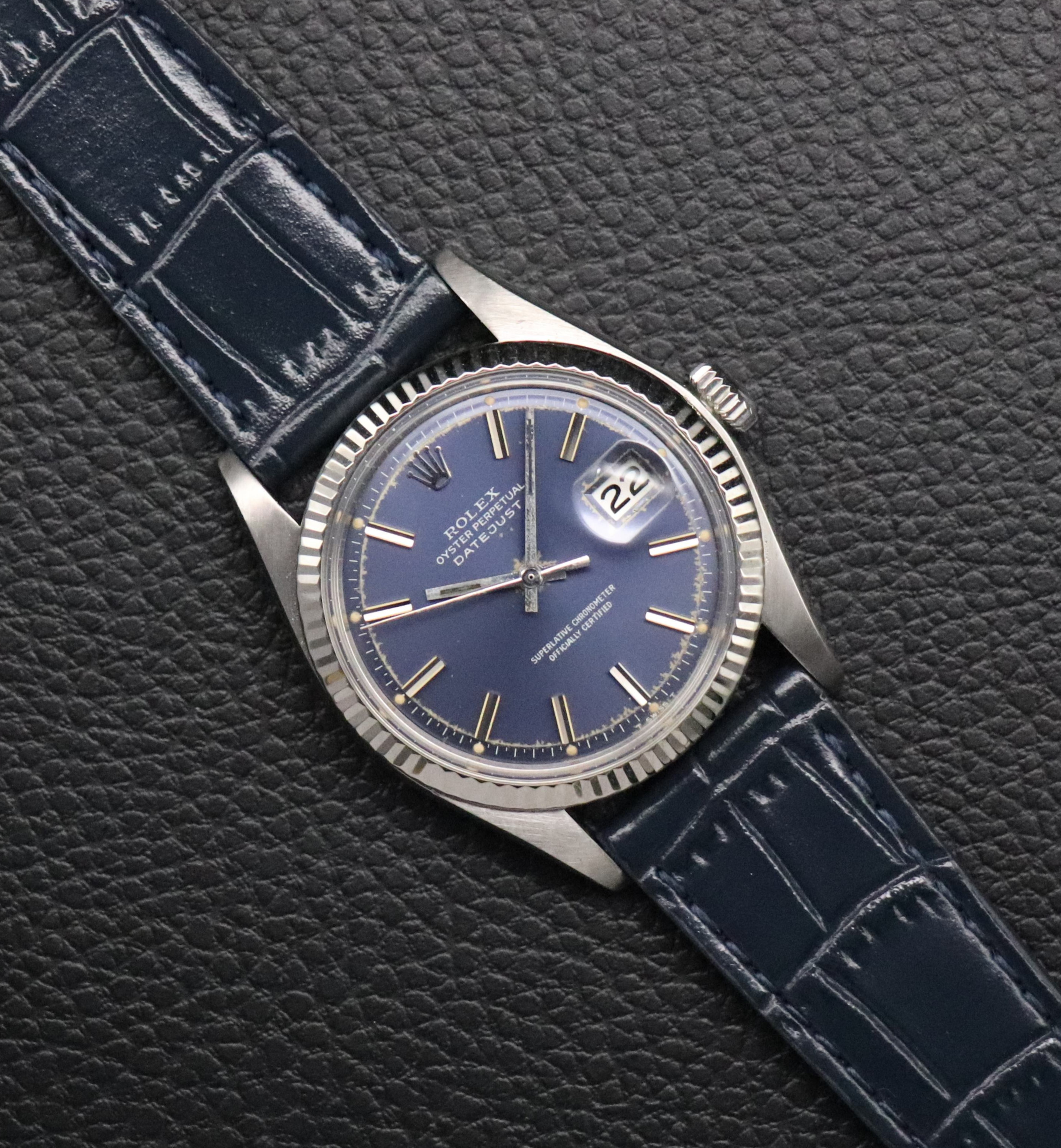 Rolex Datejust 1601 Blue Dial 1972