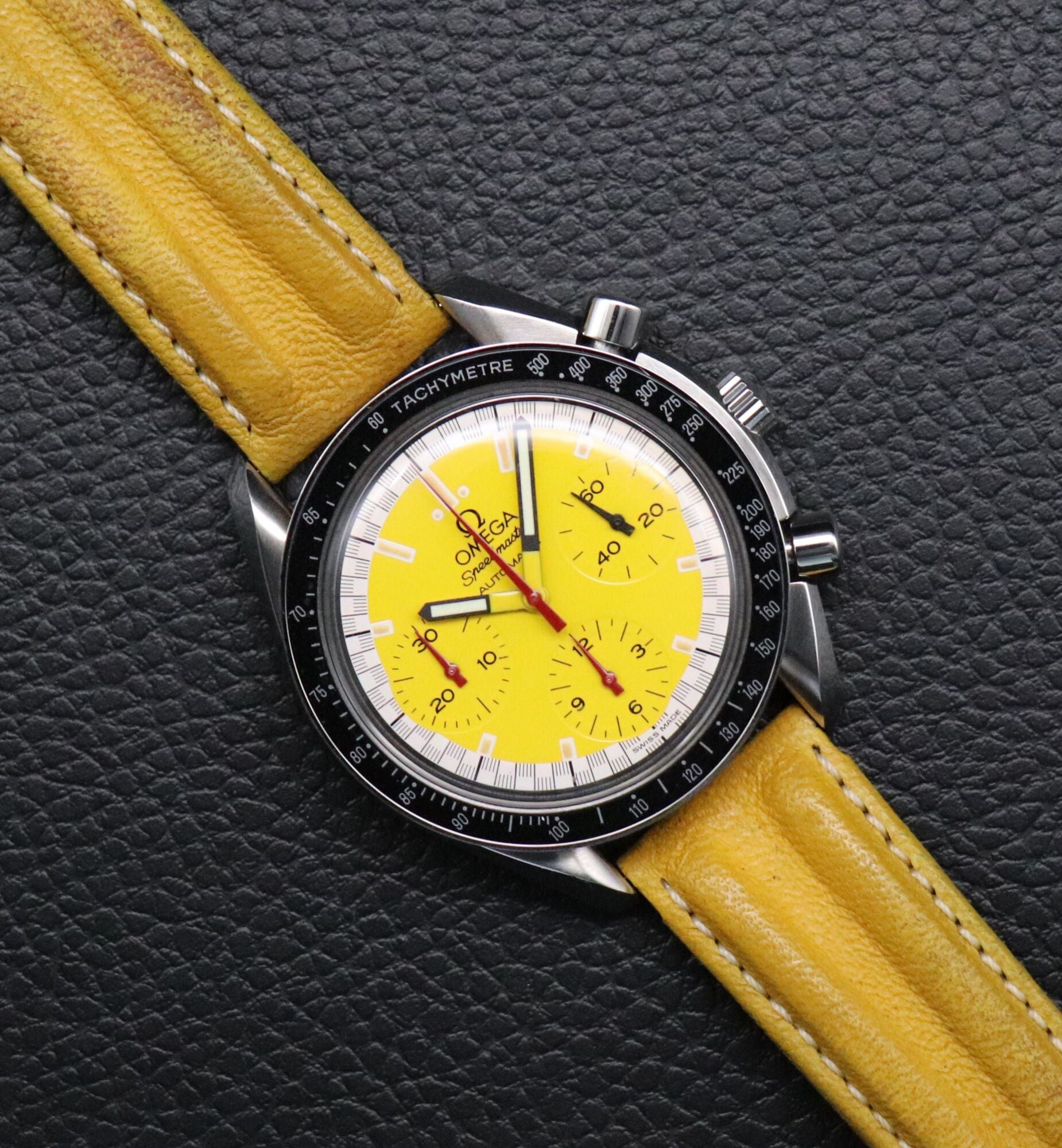 Omega Speedmaster Reduced 3810.12 Schumacher Yellow Dial