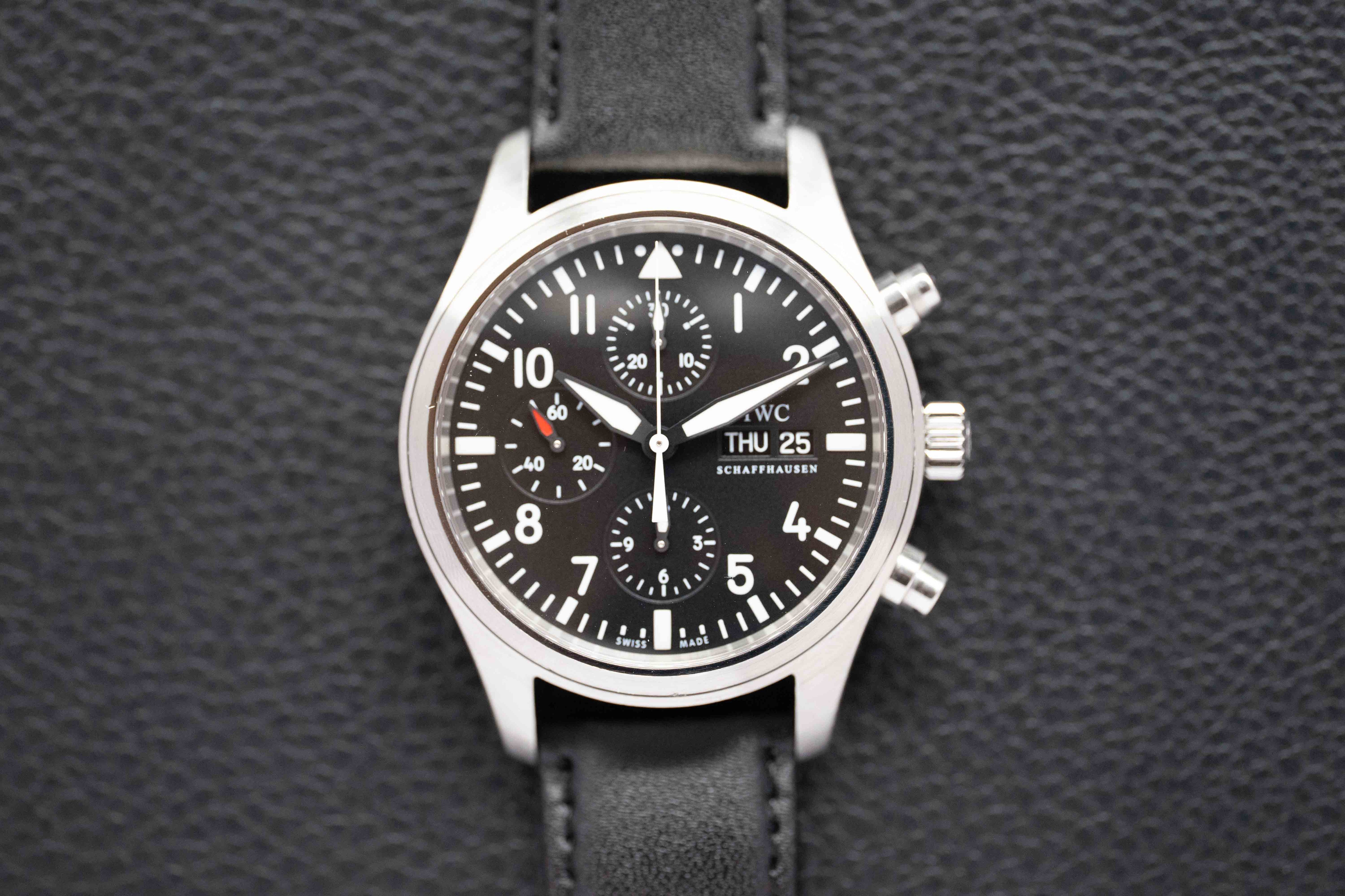 IWC Fliegeruhr Chronograph IW371701 Black Dial 2011