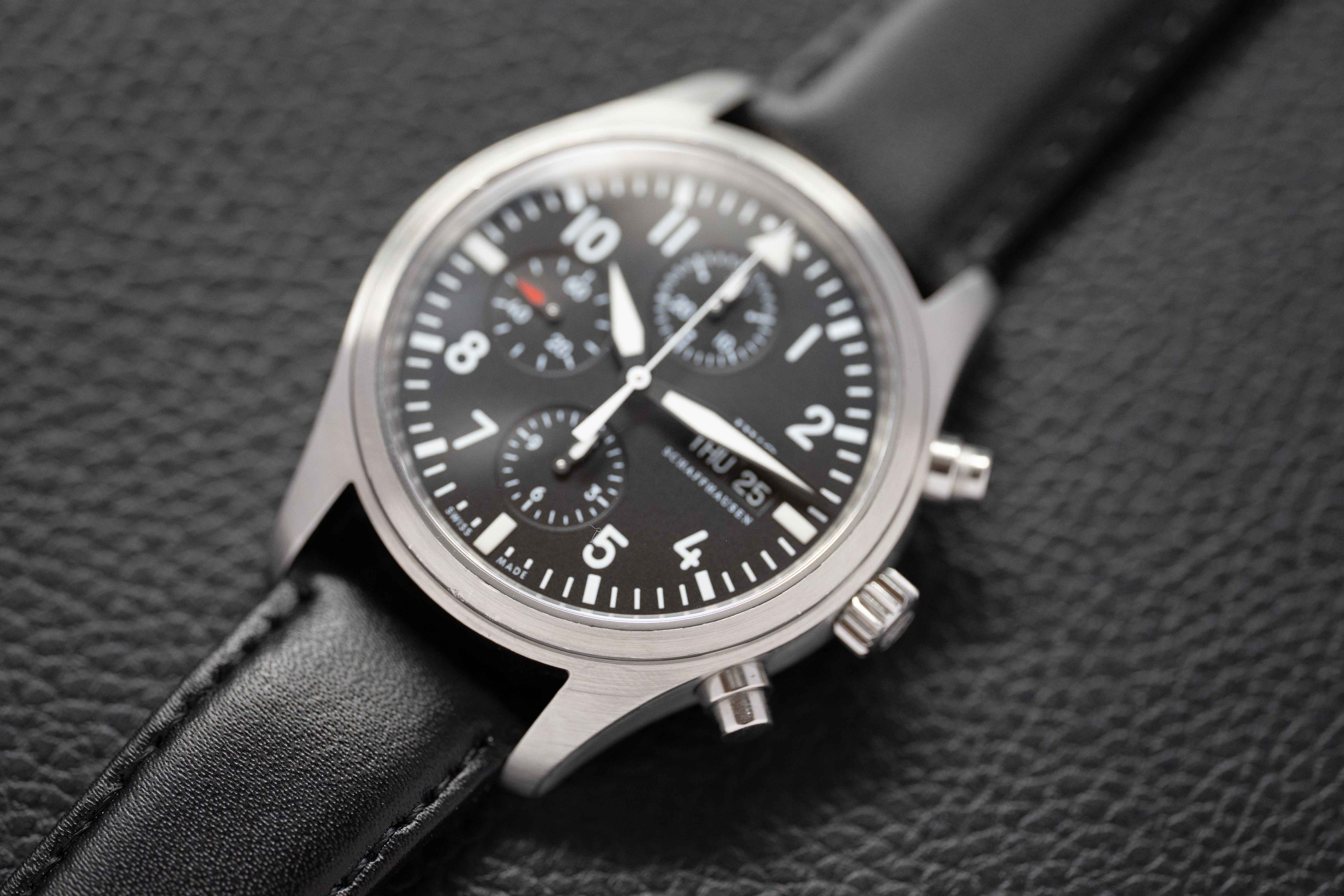 IWC Fliegeruhr Chronograph IW371701 Black Dial 2011