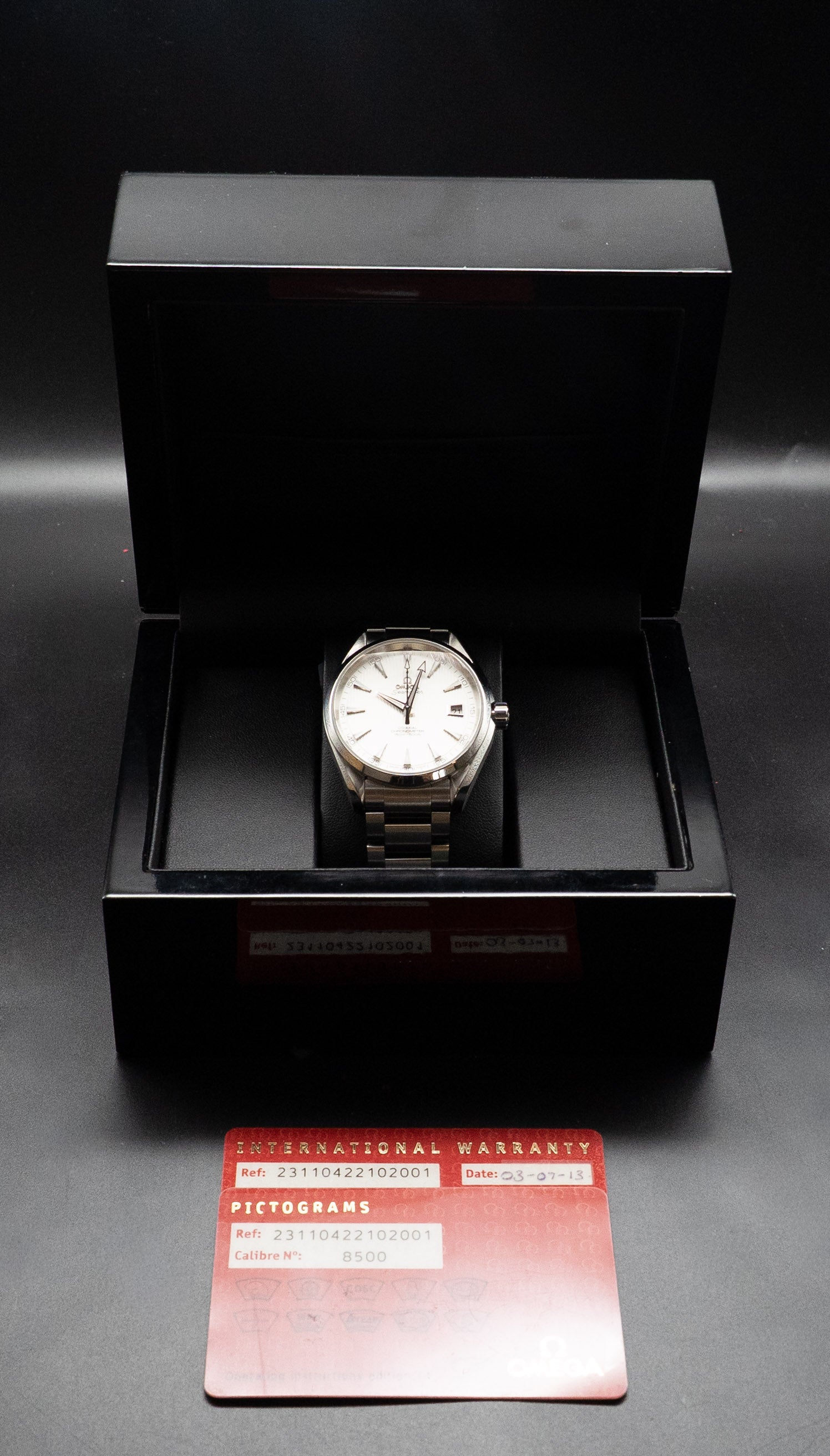 Omega Seamaster Aqua Terra 231.10.42.21.02.001 Papers 2013