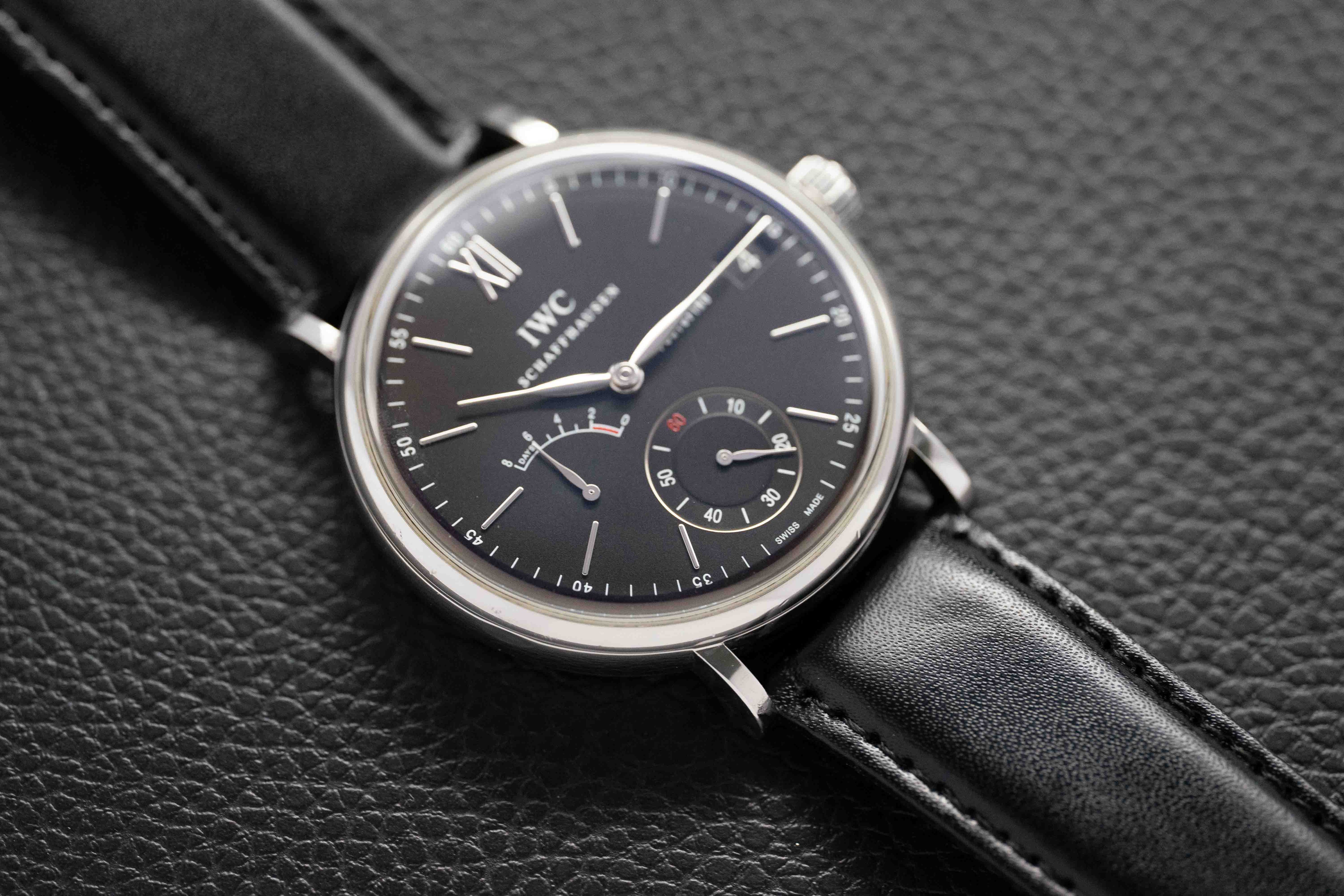 IWC Portofino IW510102 Black 8 Days 2016 Papers