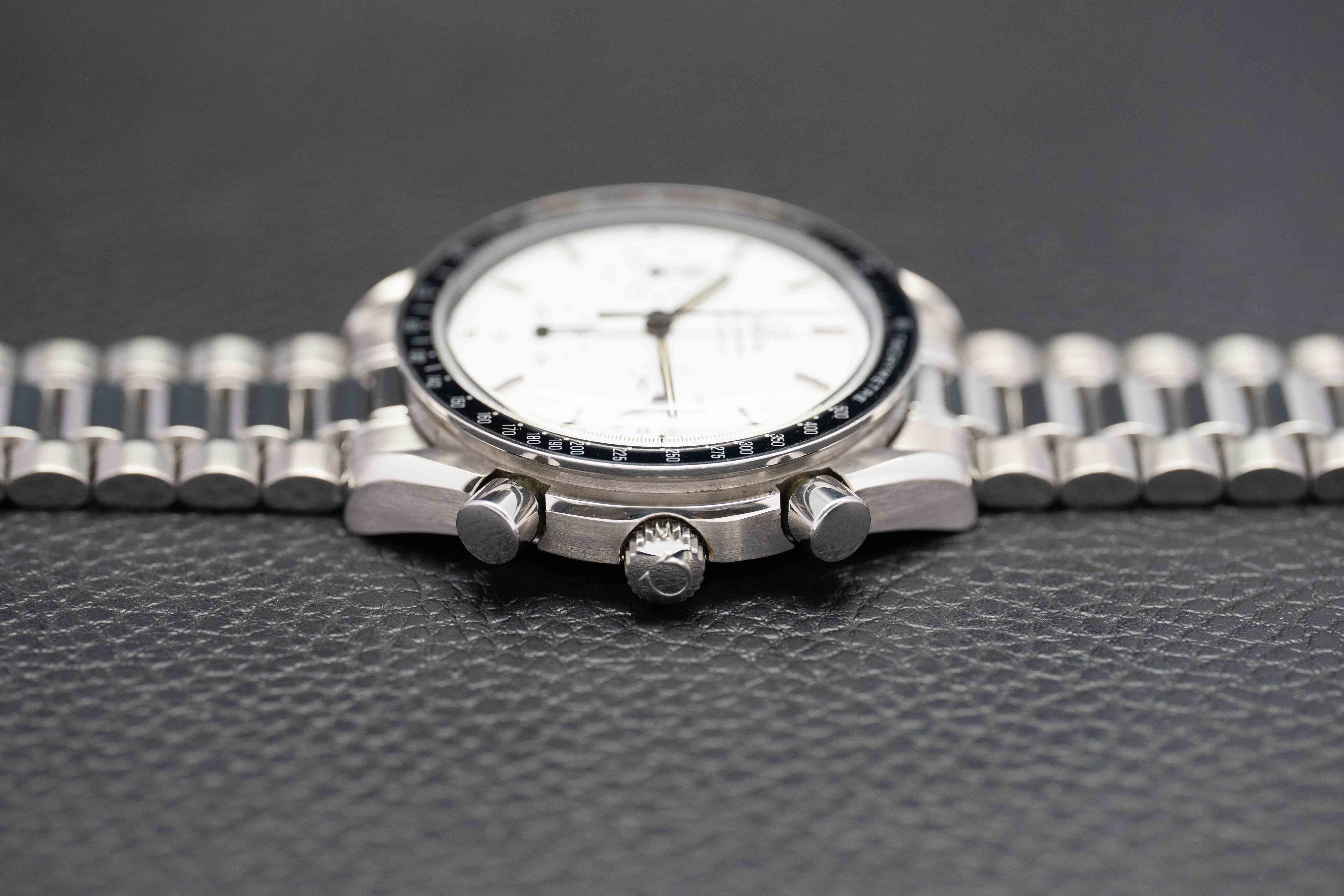 Omega Speedmaster Reduced 3510.20 Albino White Dial 1990 Papers