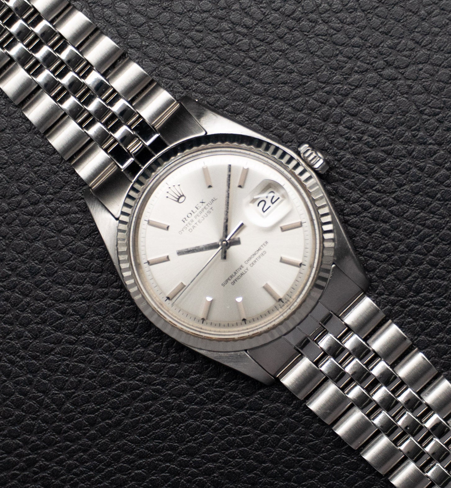 Rolex Datejust 1601 Silver Dial Fullset 1971 Box+Papers