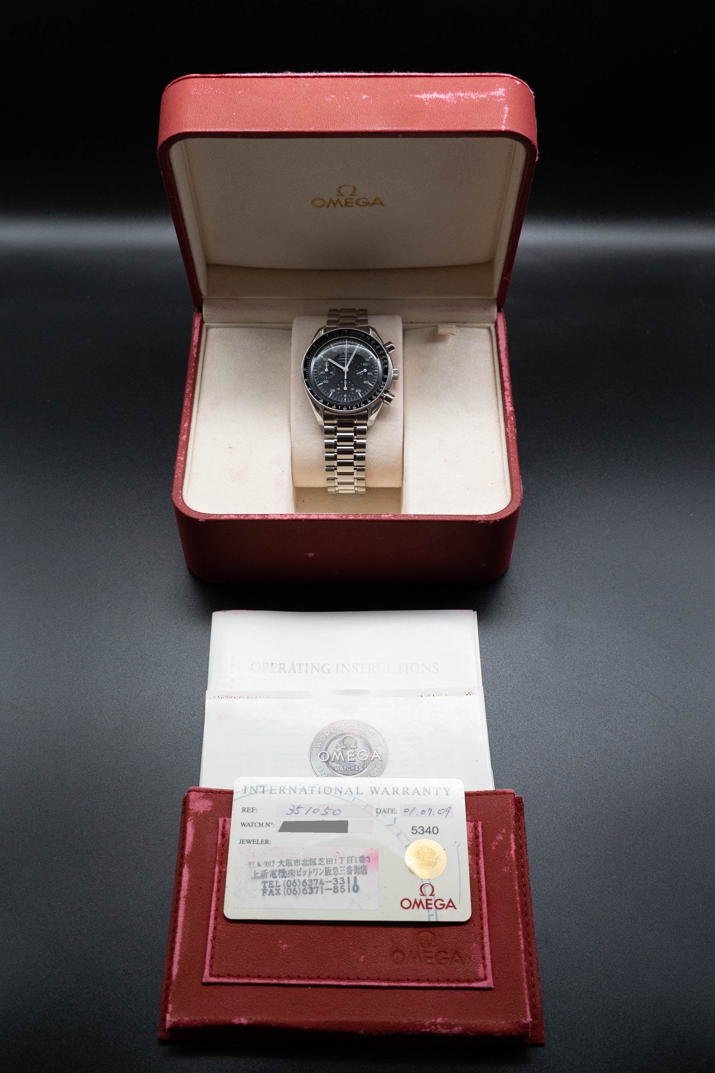 Omega Speedmaster Reduced 3510.50 Fullset 2001 Box+Papers