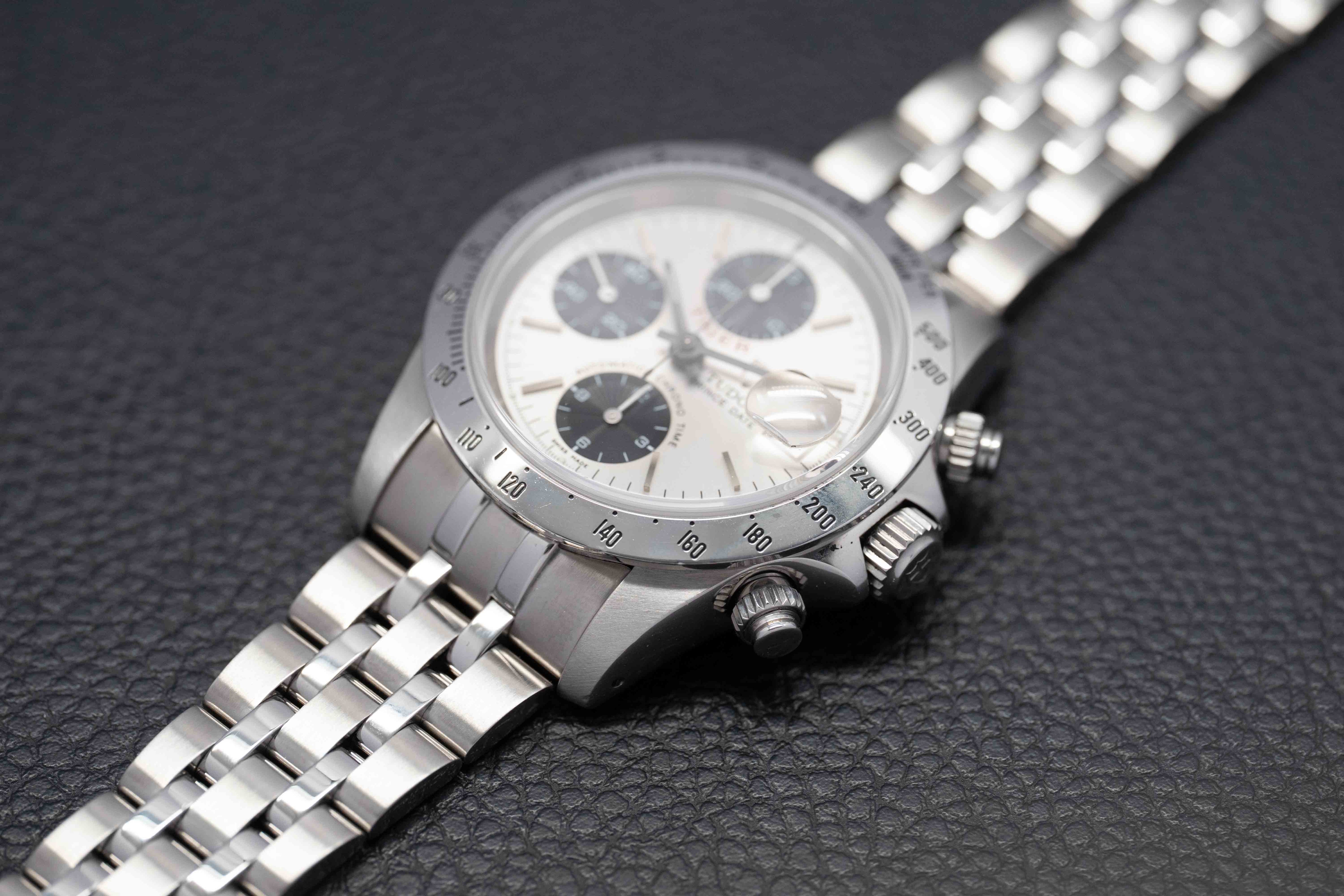 Tudor Oysterdate Small Block 79280 Silver Dial 2003 Panda