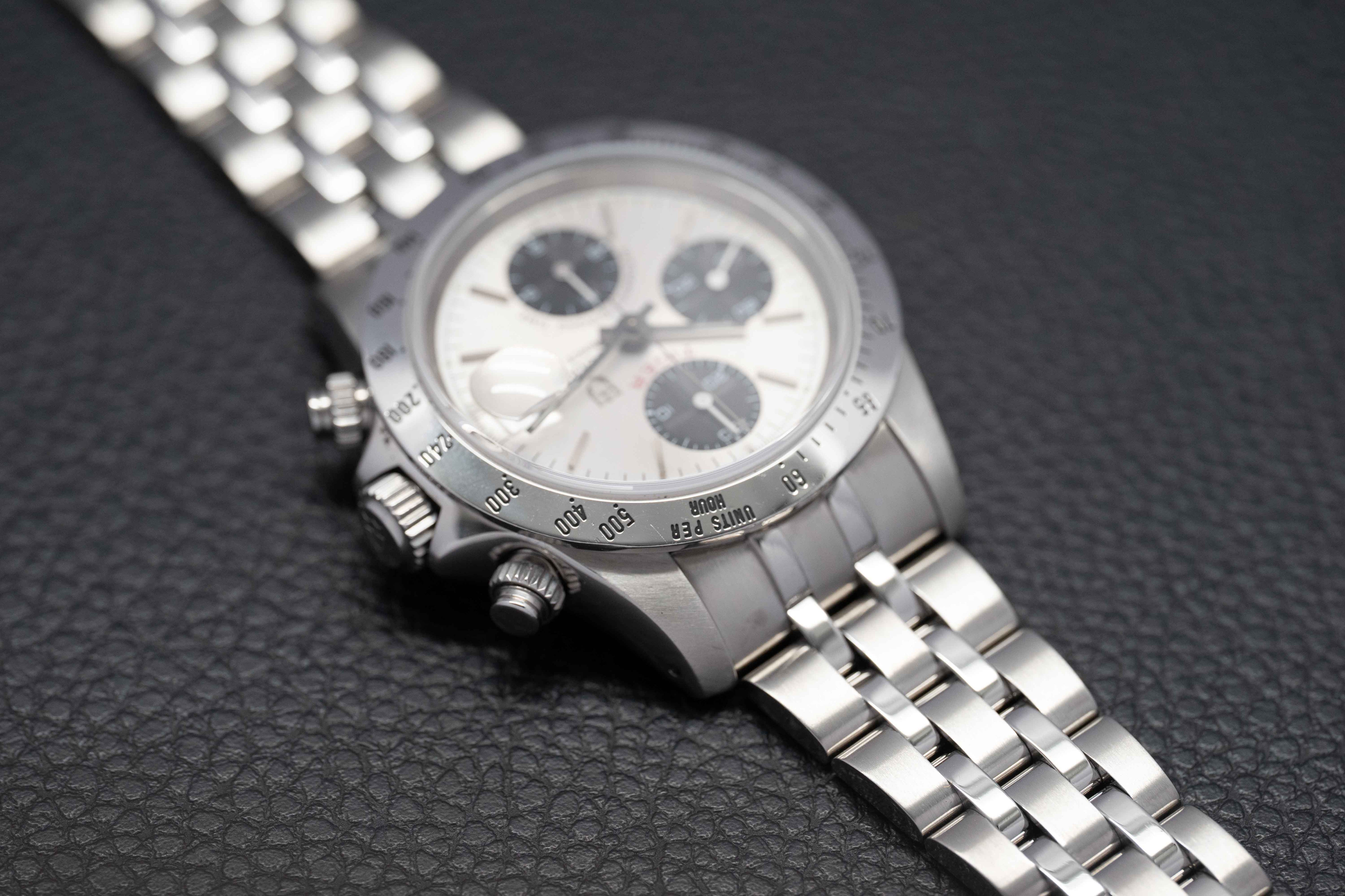 Tudor Oysterdate Small Block 79280 Silver Dial 2003 Panda