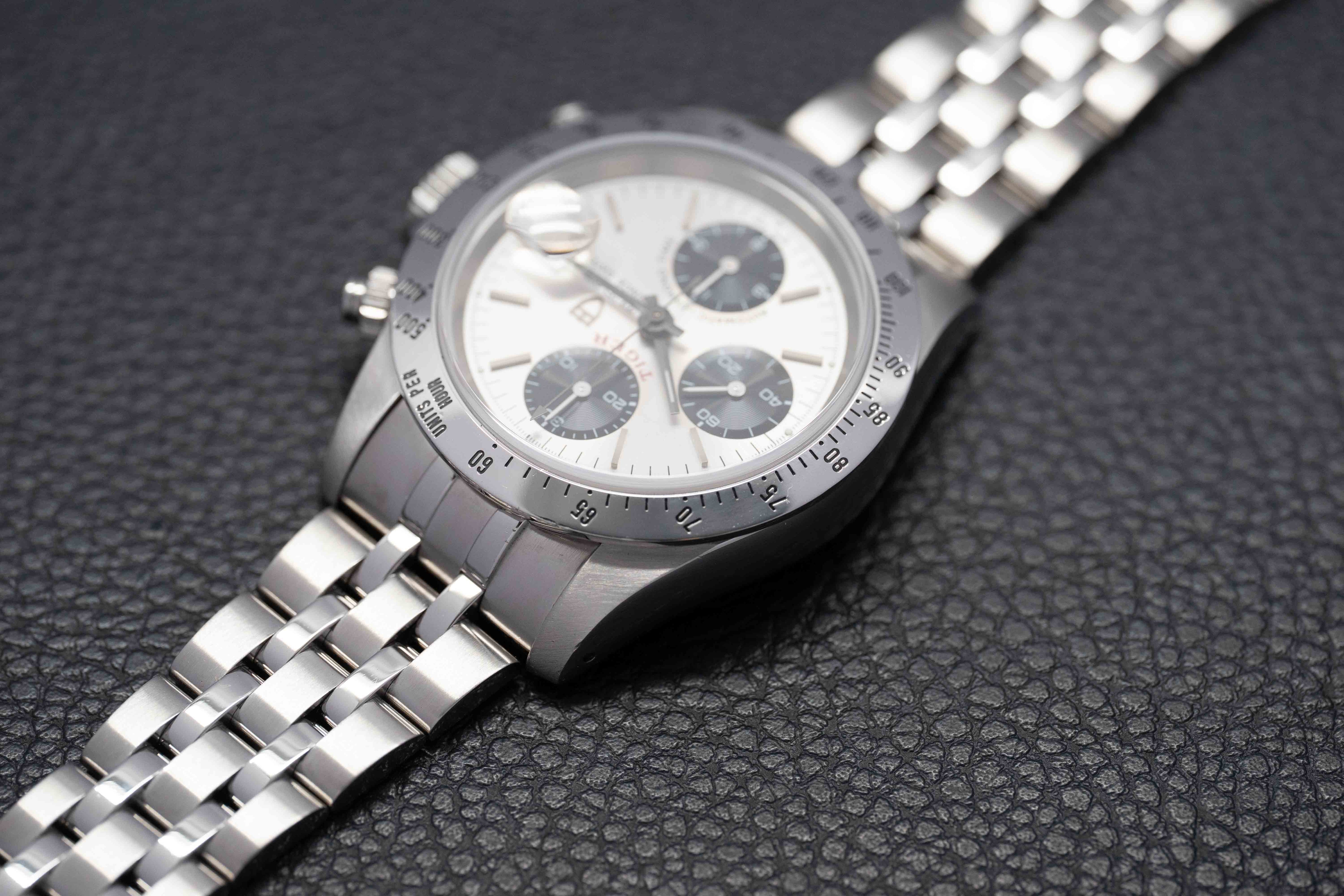 Tudor Oysterdate Small Block 79280 Silver Dial 2003 Panda