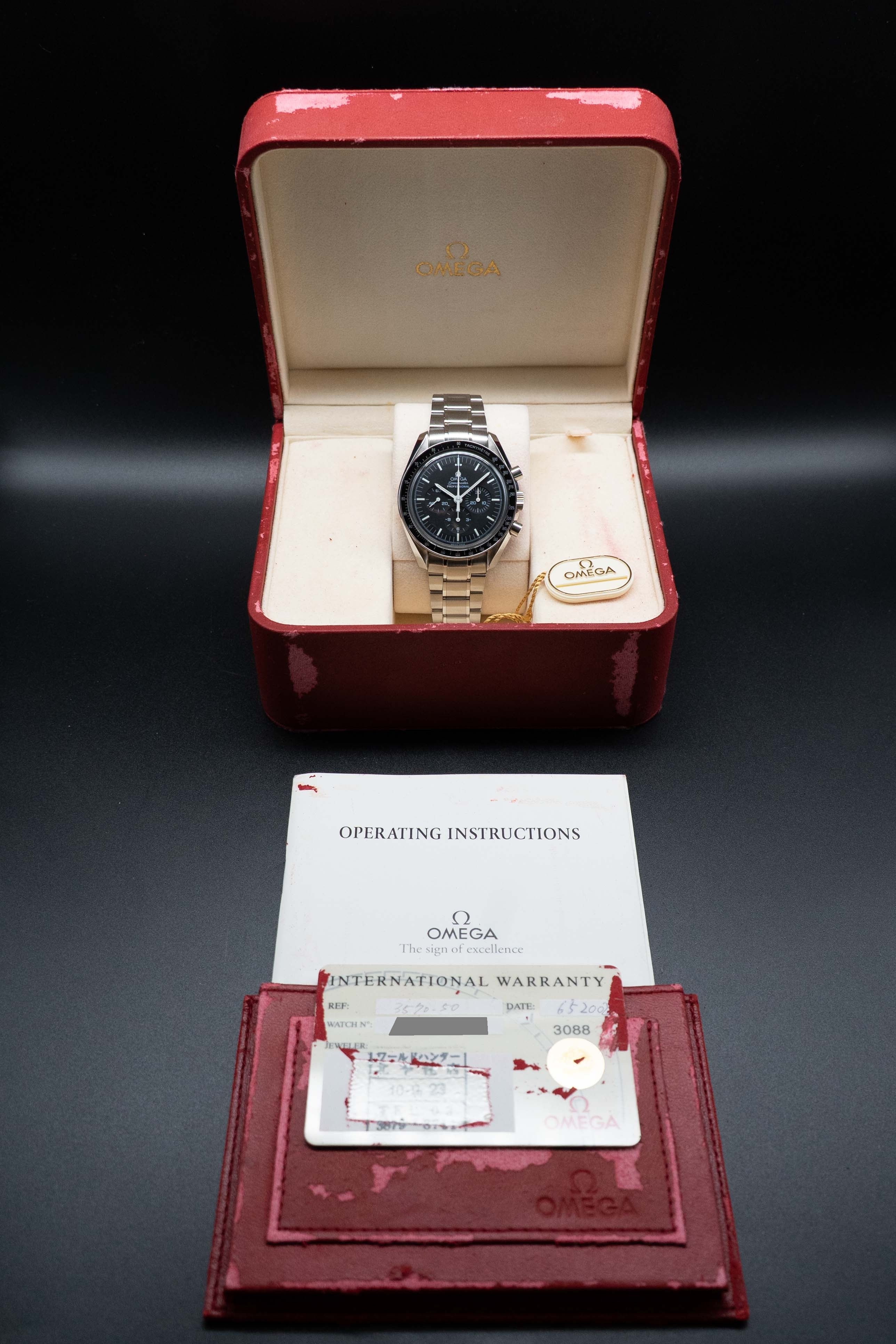 Omega Speedmaster Moonwatch 3570.50 Fullset 2002 Box+Papers