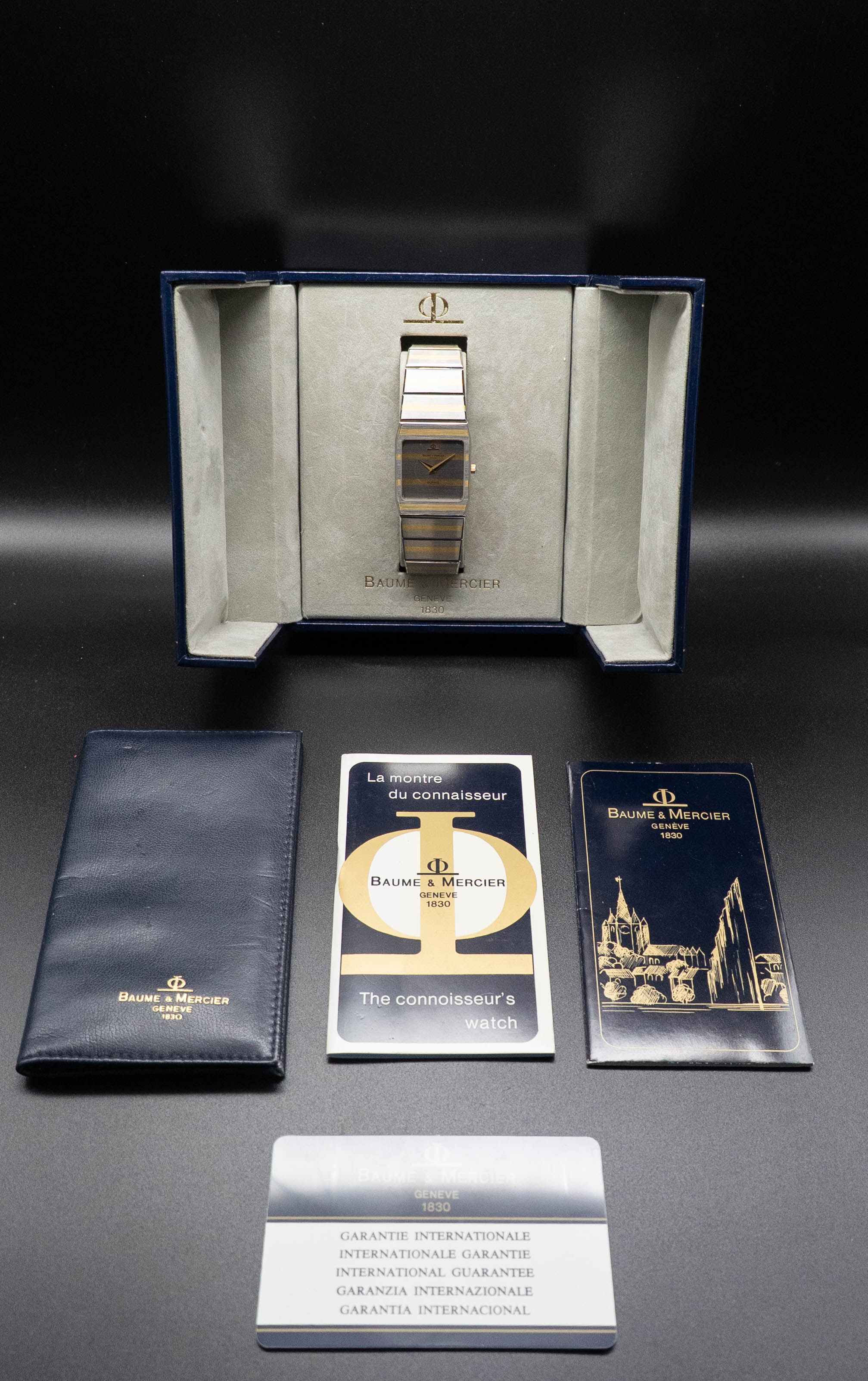 Baume & Mercier Monte Carlo 5739 Zebra Fullset 1982 Box+Papers