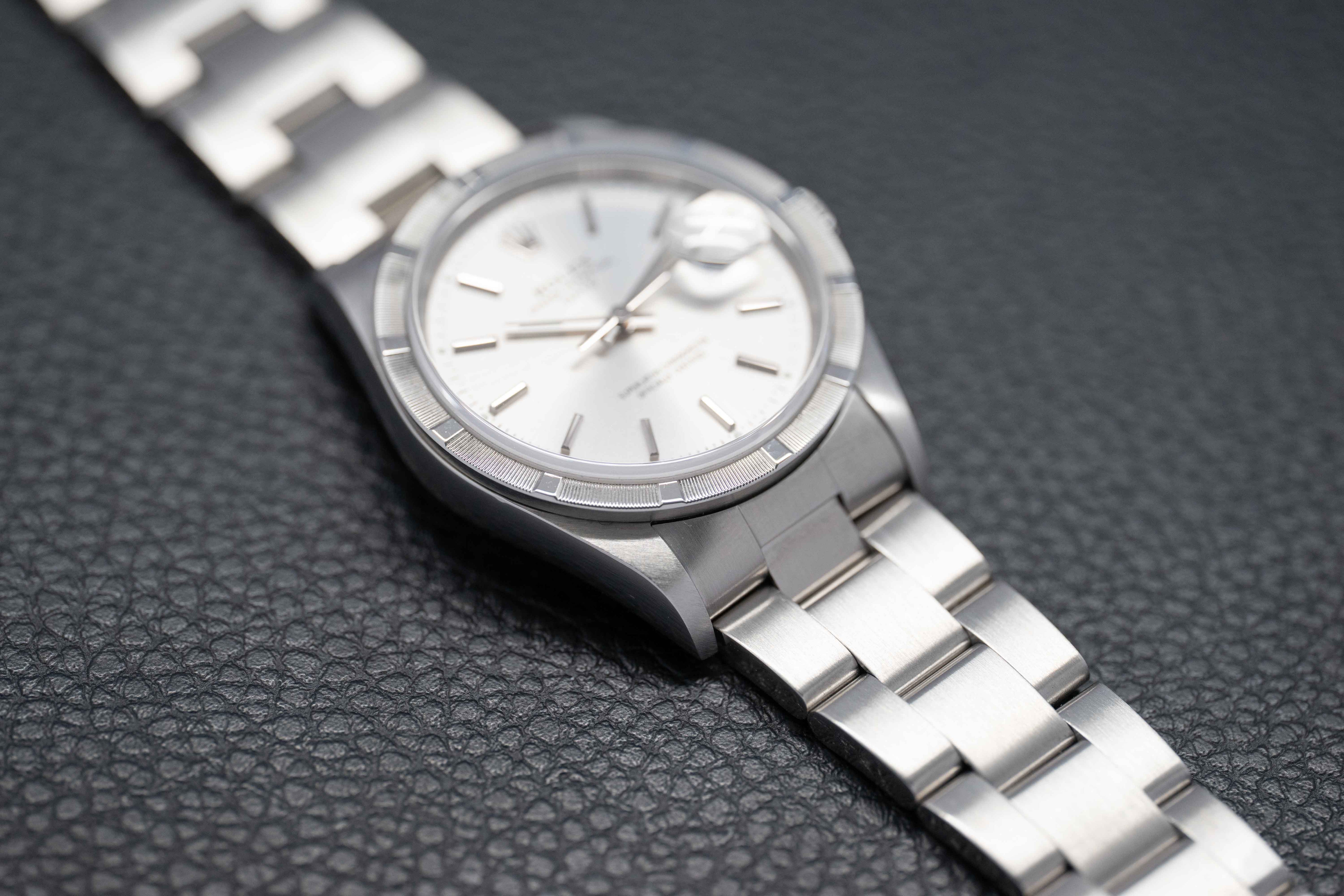 Rolex Date 15210 Silver Dial 2001
