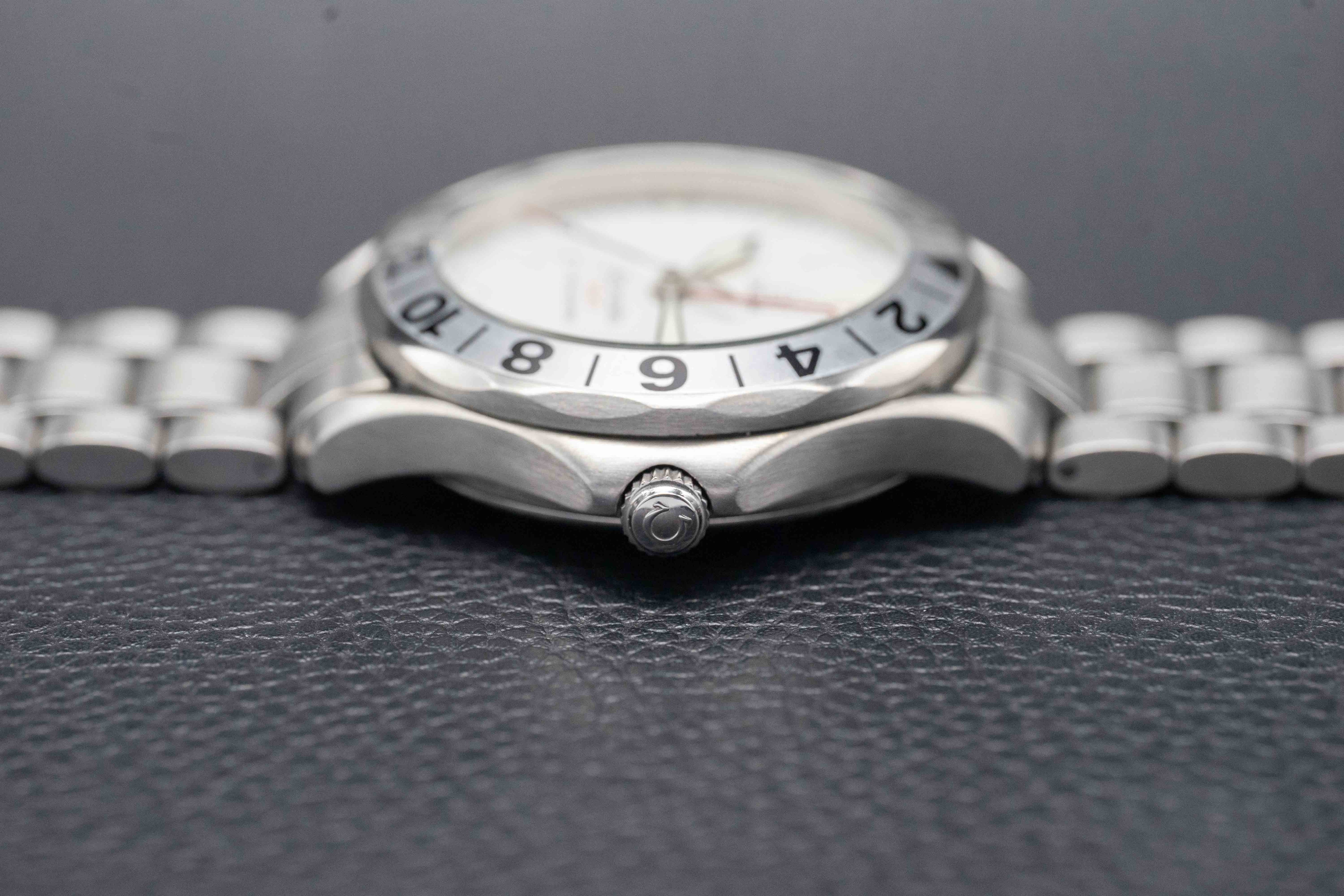 Omega Seamaster GMT 2538.20 White Dial Fullset 2015 Box+Papers Albino