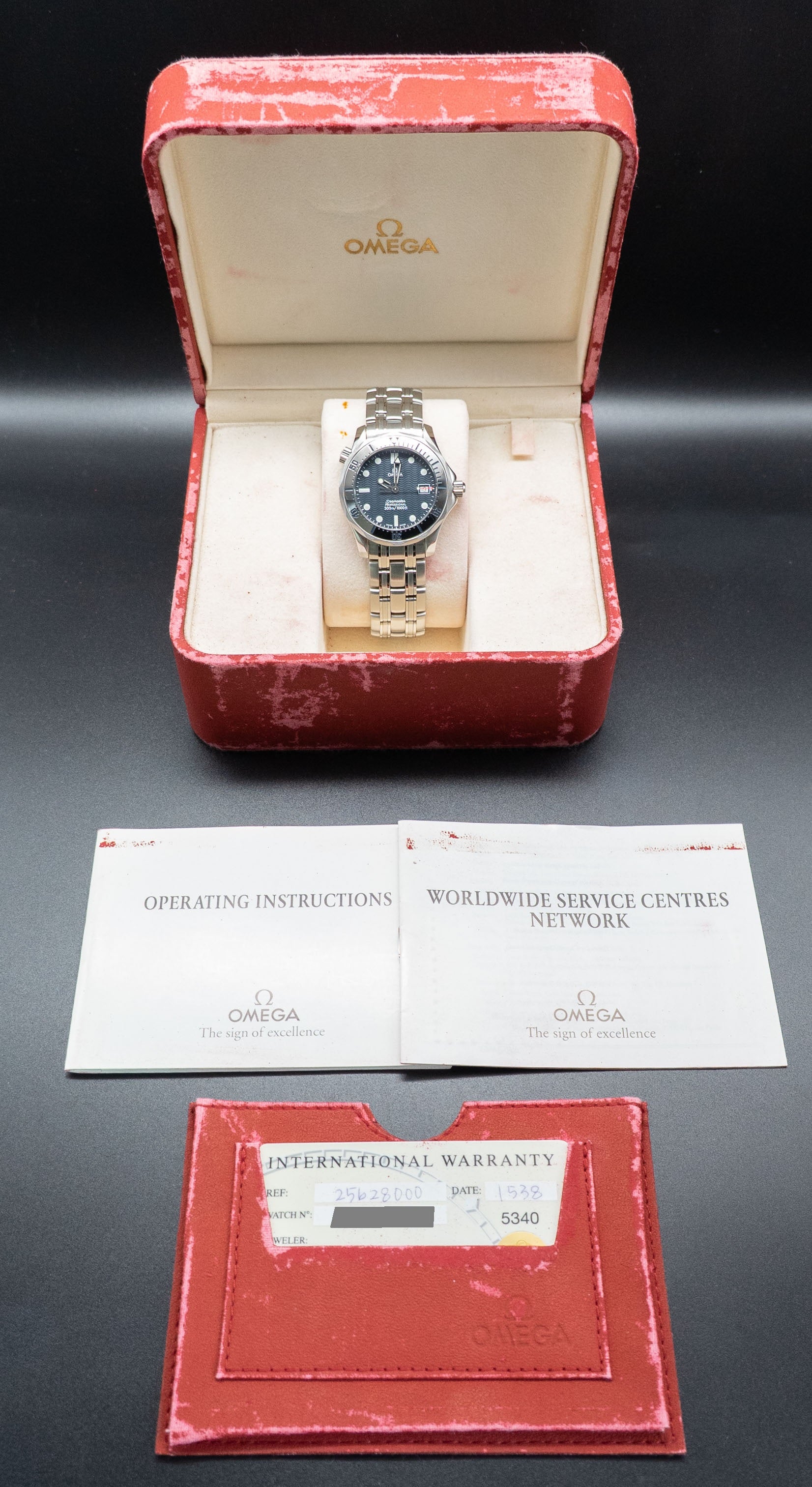 Omega Seamaster 300 2562.80 Fullset 1999 Box+Papers