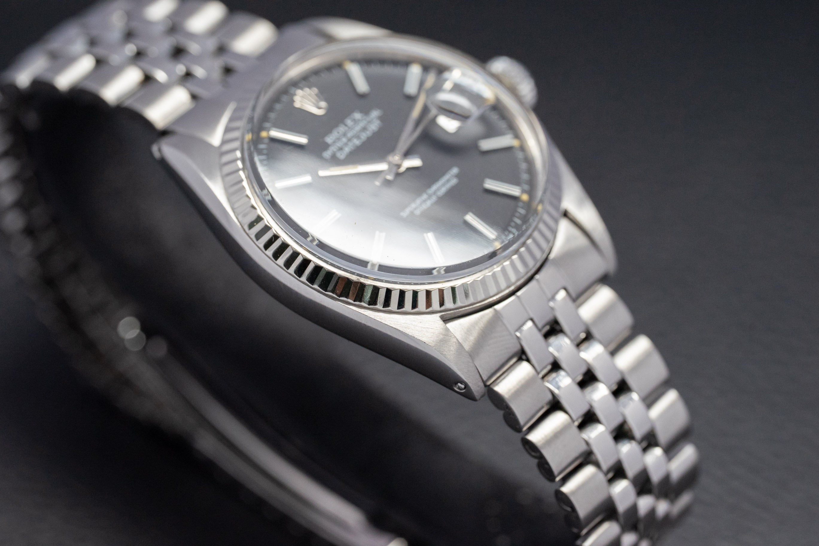 Rolex Datejust 1601 Black Dial 1969 Box