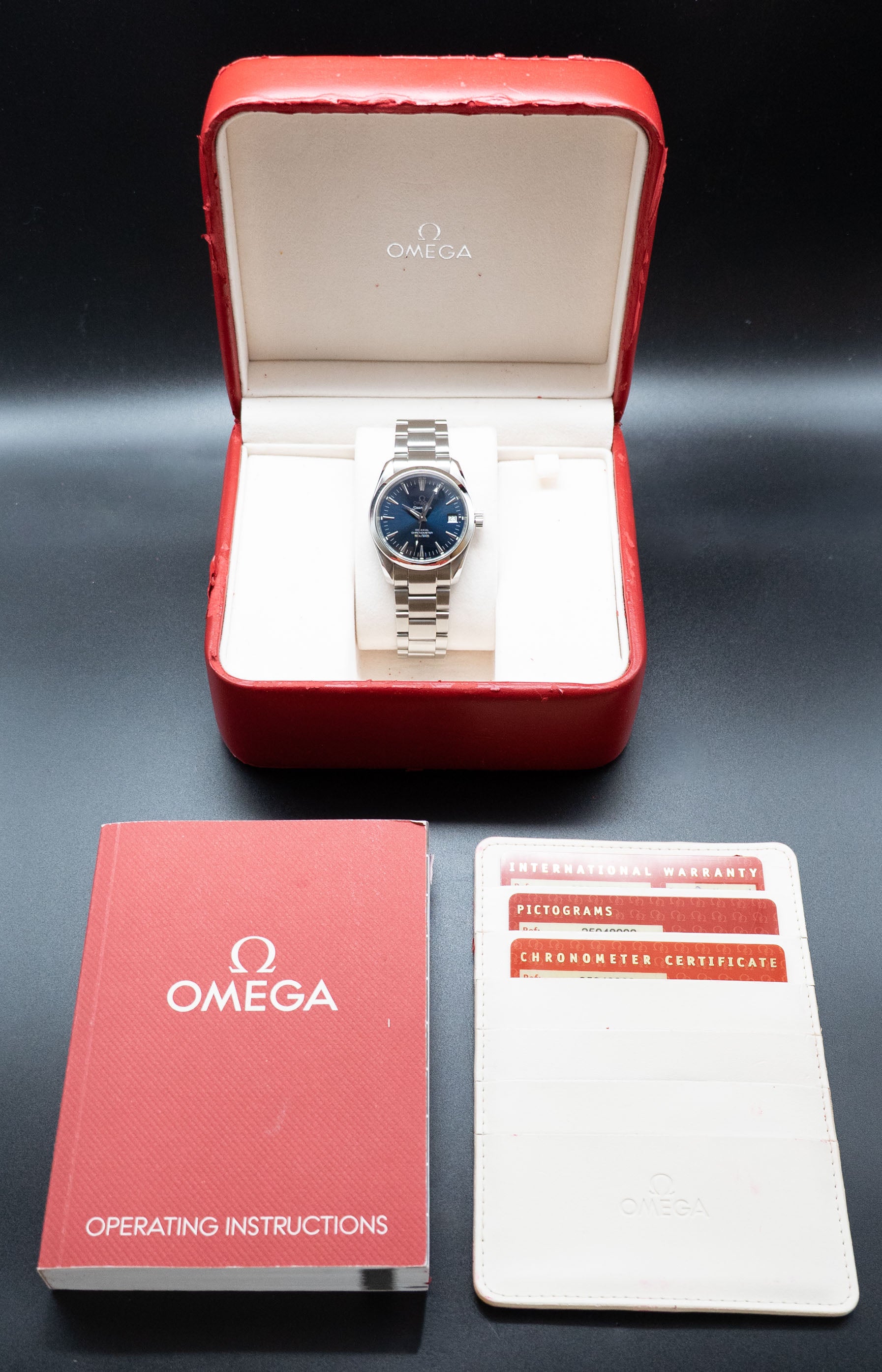 Omega Seamaster Aqua Terra 2504.80 Fullset 2004 Box+Papers