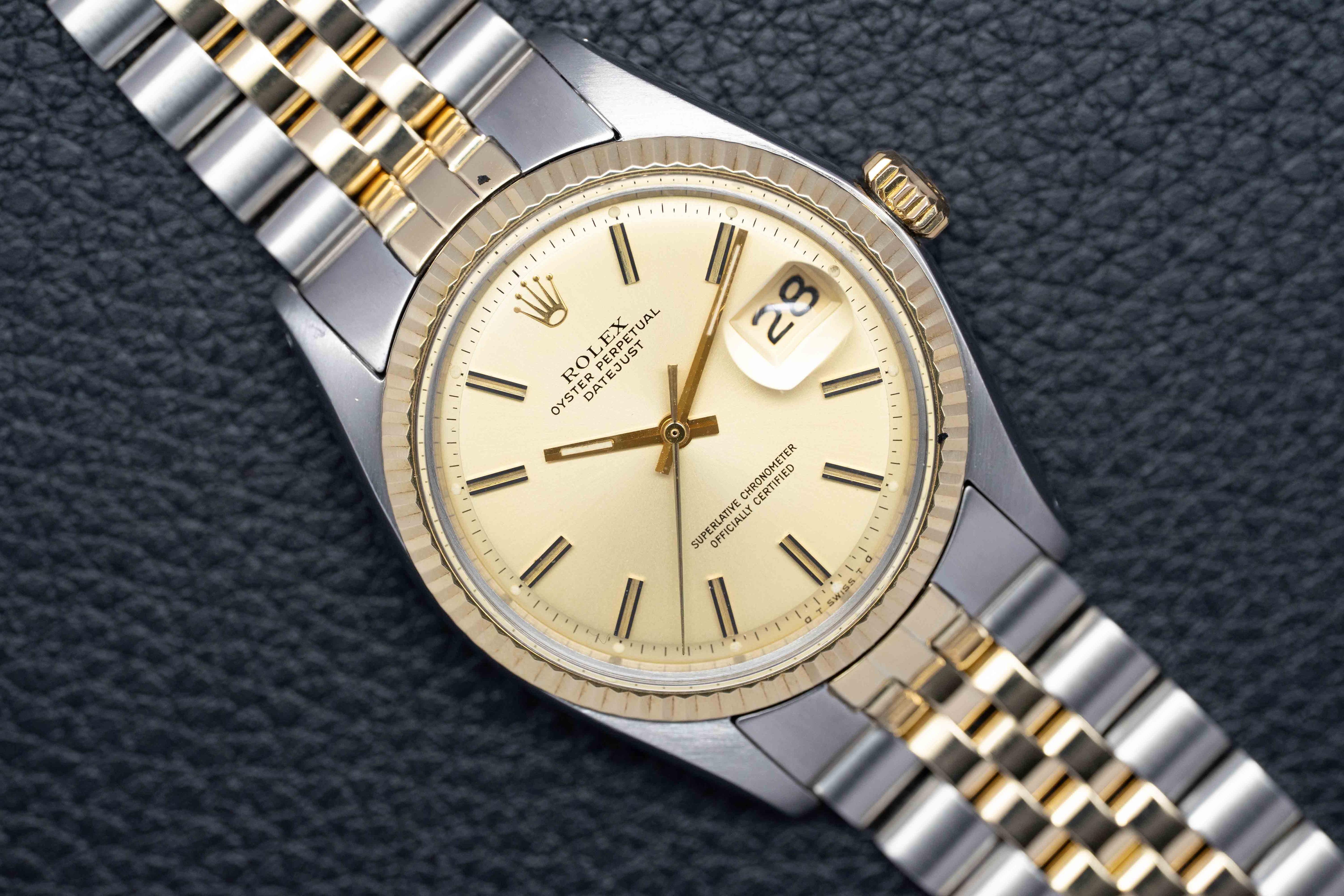 Rolex Datejust 1601 Gold Dial 1972