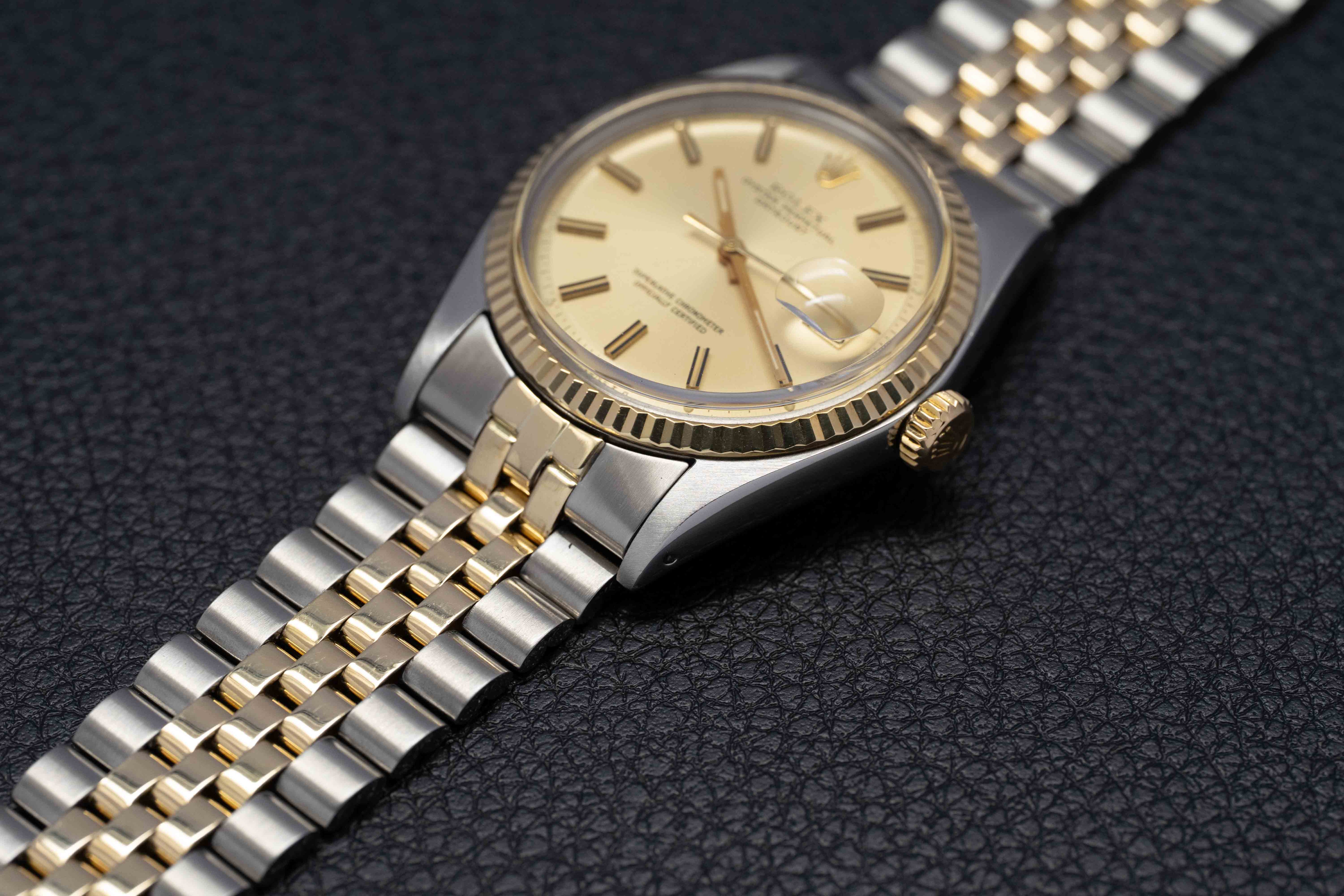 Rolex Datejust 1601 Gold Dial 1972